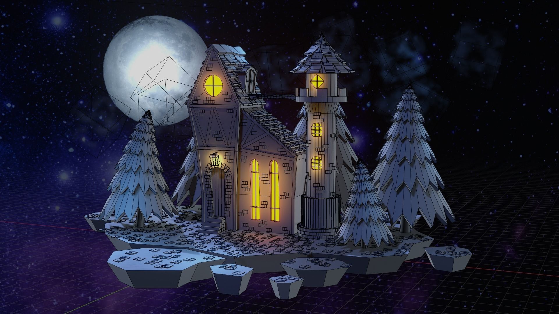 Mini world 02 3D model_1