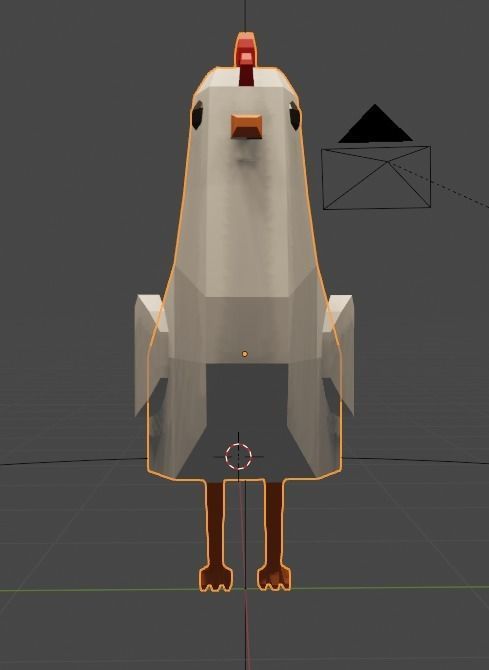 Chicken Lowpoly Free 3D model_3