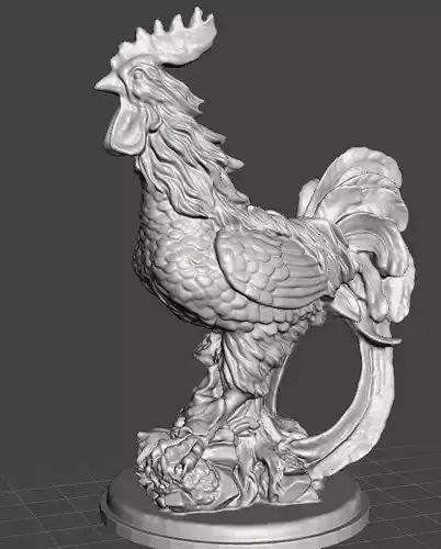 rooster statue
