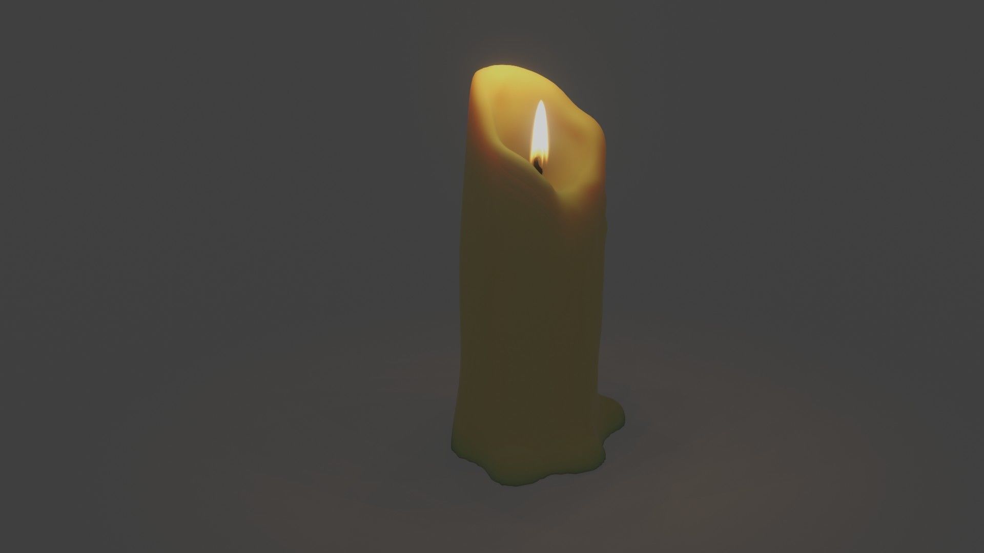 Candle 3D model_5