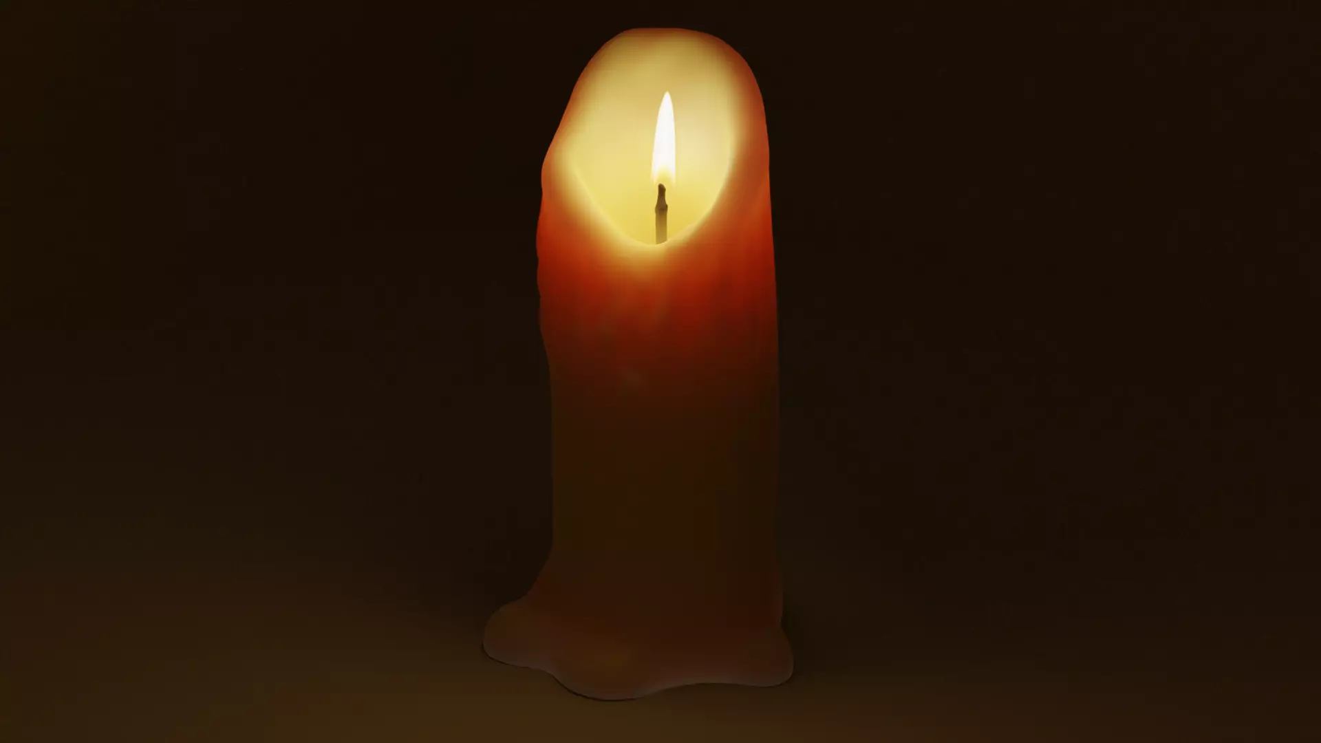 Candle 3D model_0