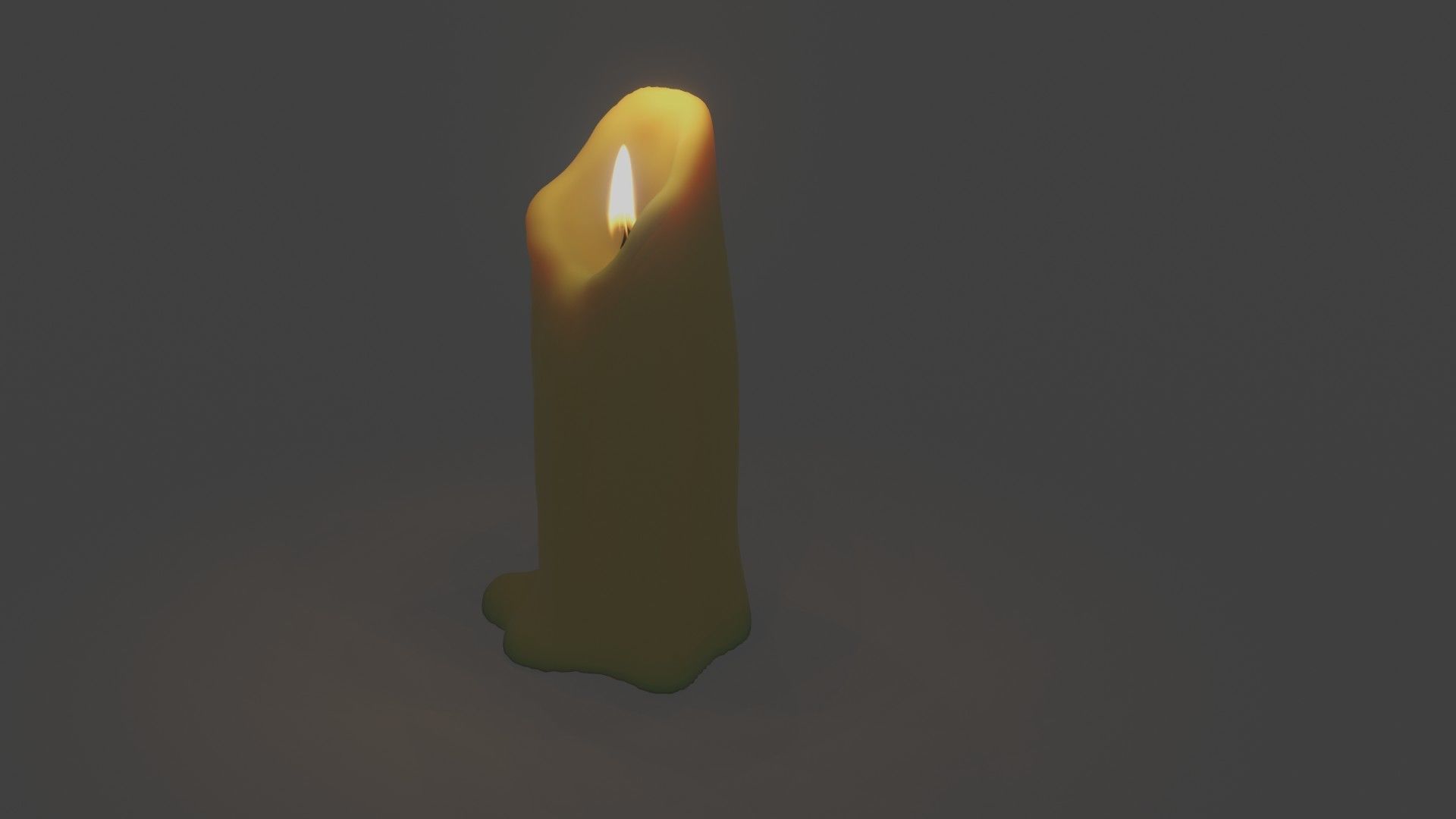 Candle 3D model_4
