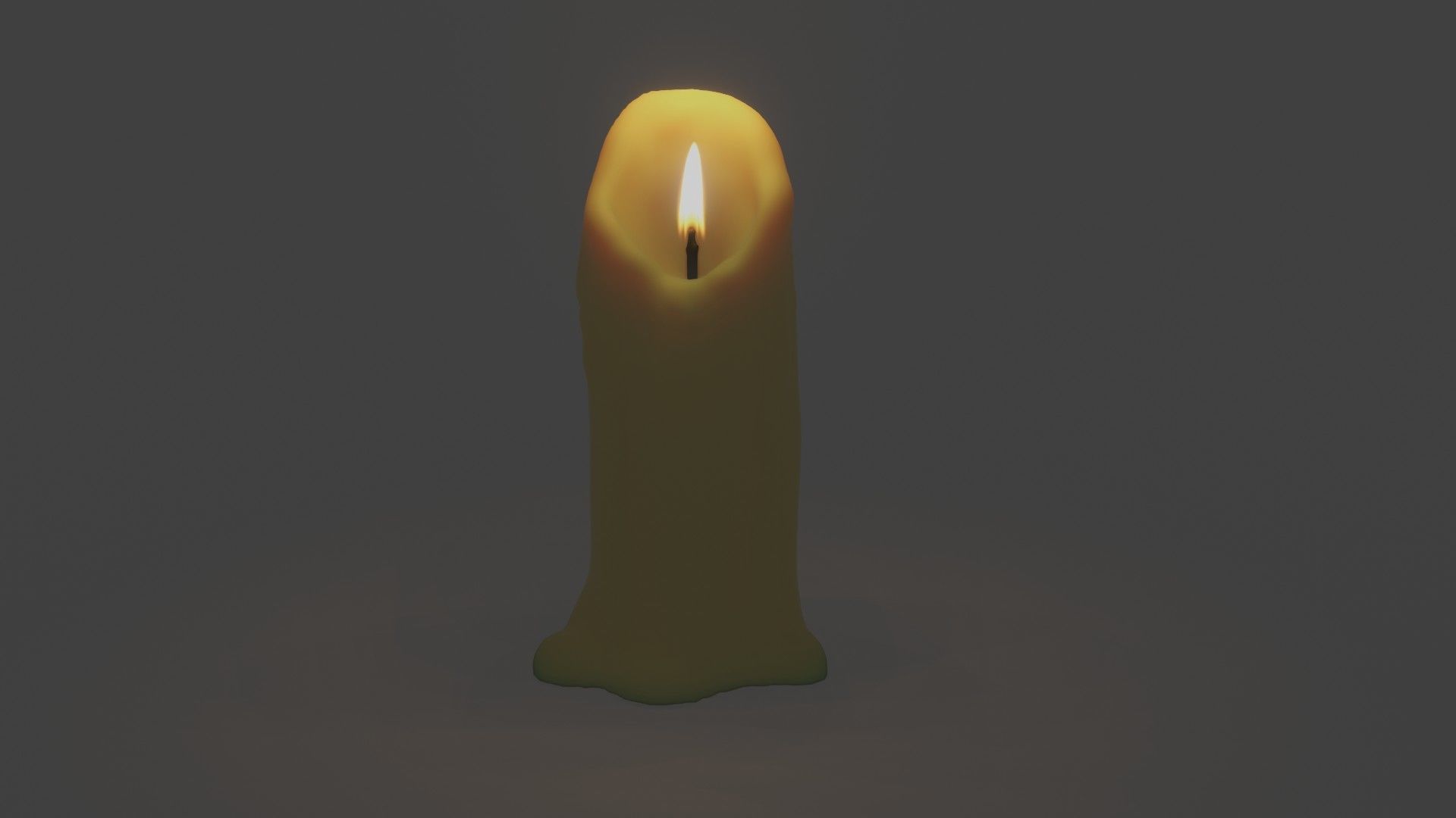 Candle 3D model_3