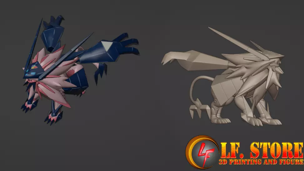 Pokemon Necrozma DuskMane 3D model_0