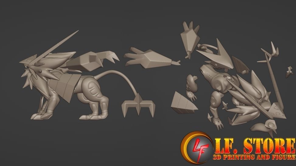 Pokemon Necrozma DuskMane 3D model_1