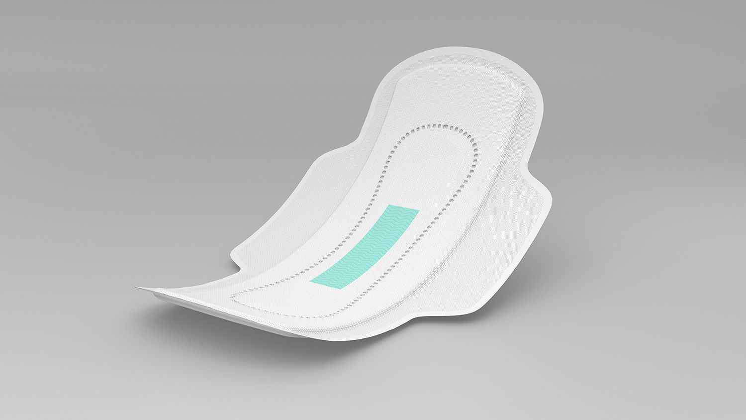 Sanitary Napkin Pad 3D model_1