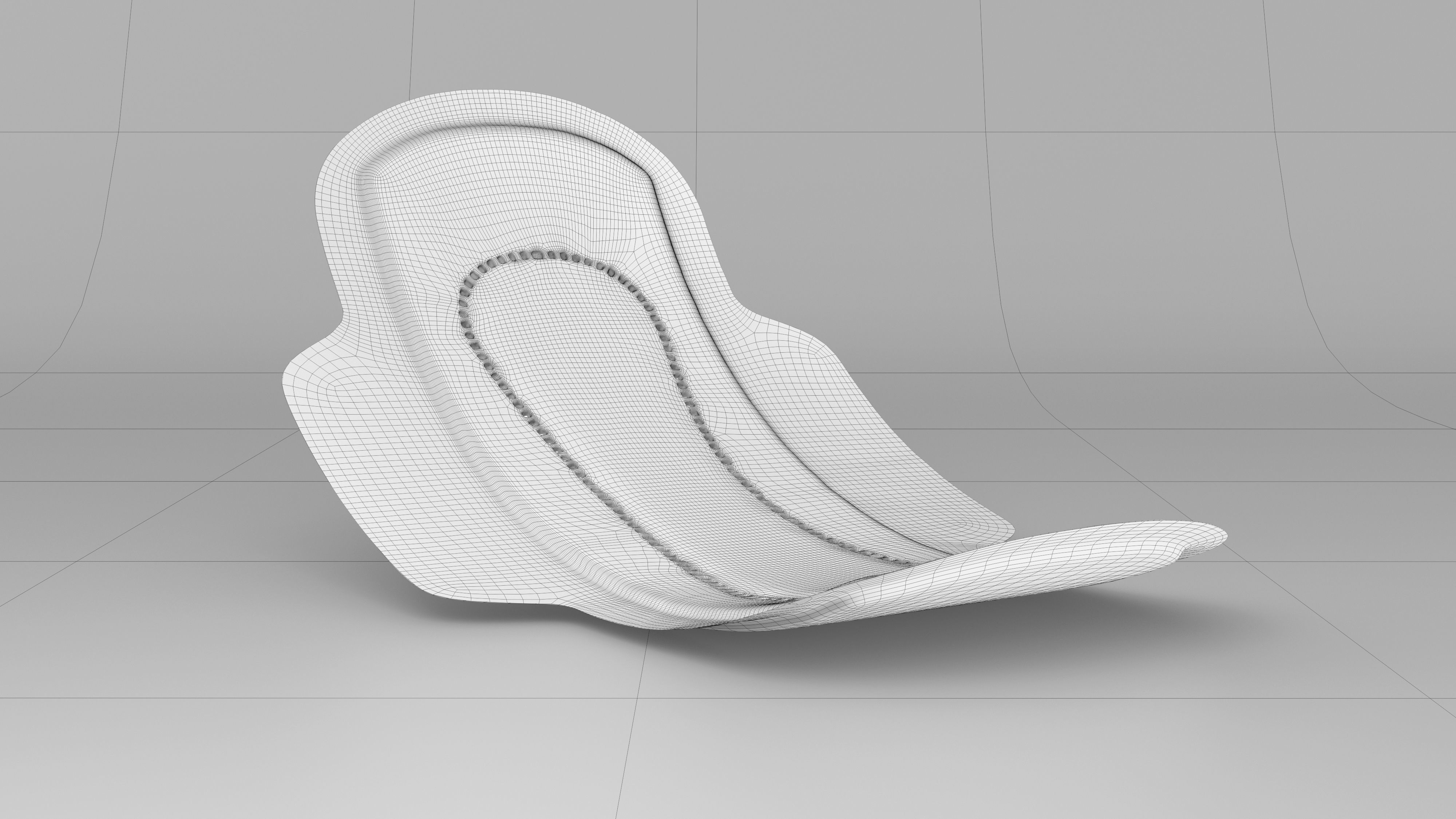 Sanitary Napkin Pad 3D model_12