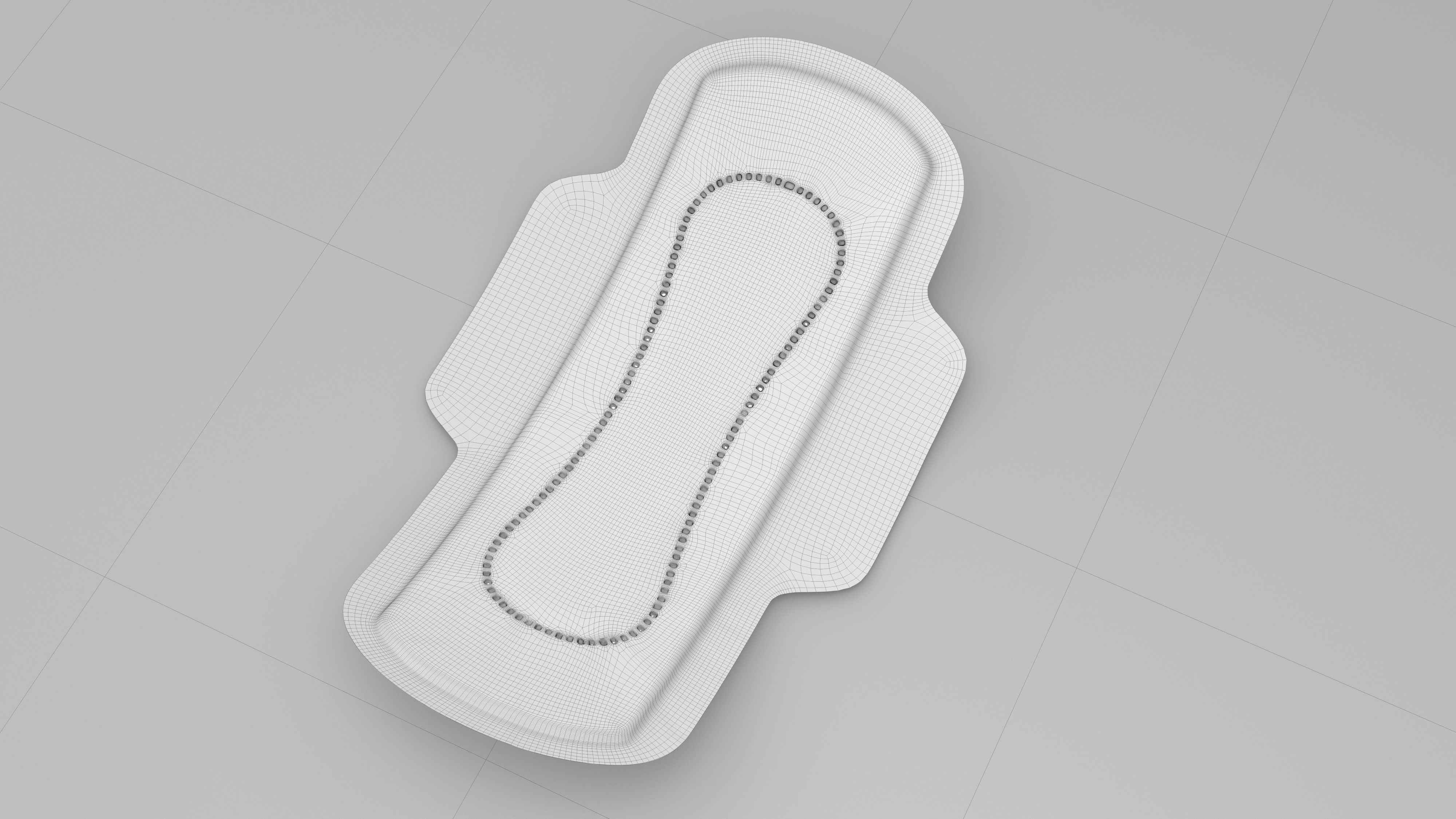 Sanitary Napkin Pad 3D model_14