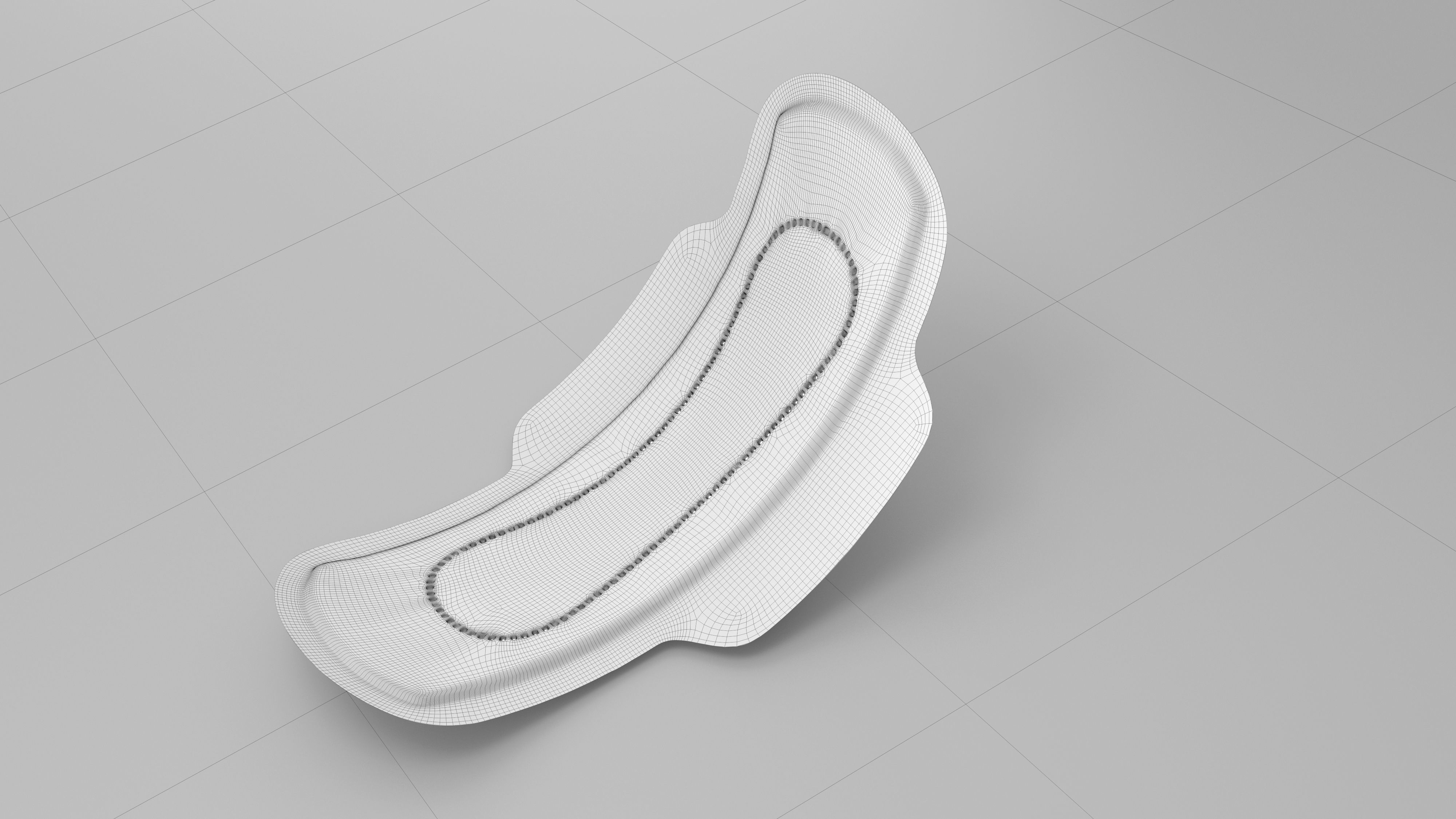 Sanitary Napkin Pad 3D model_13