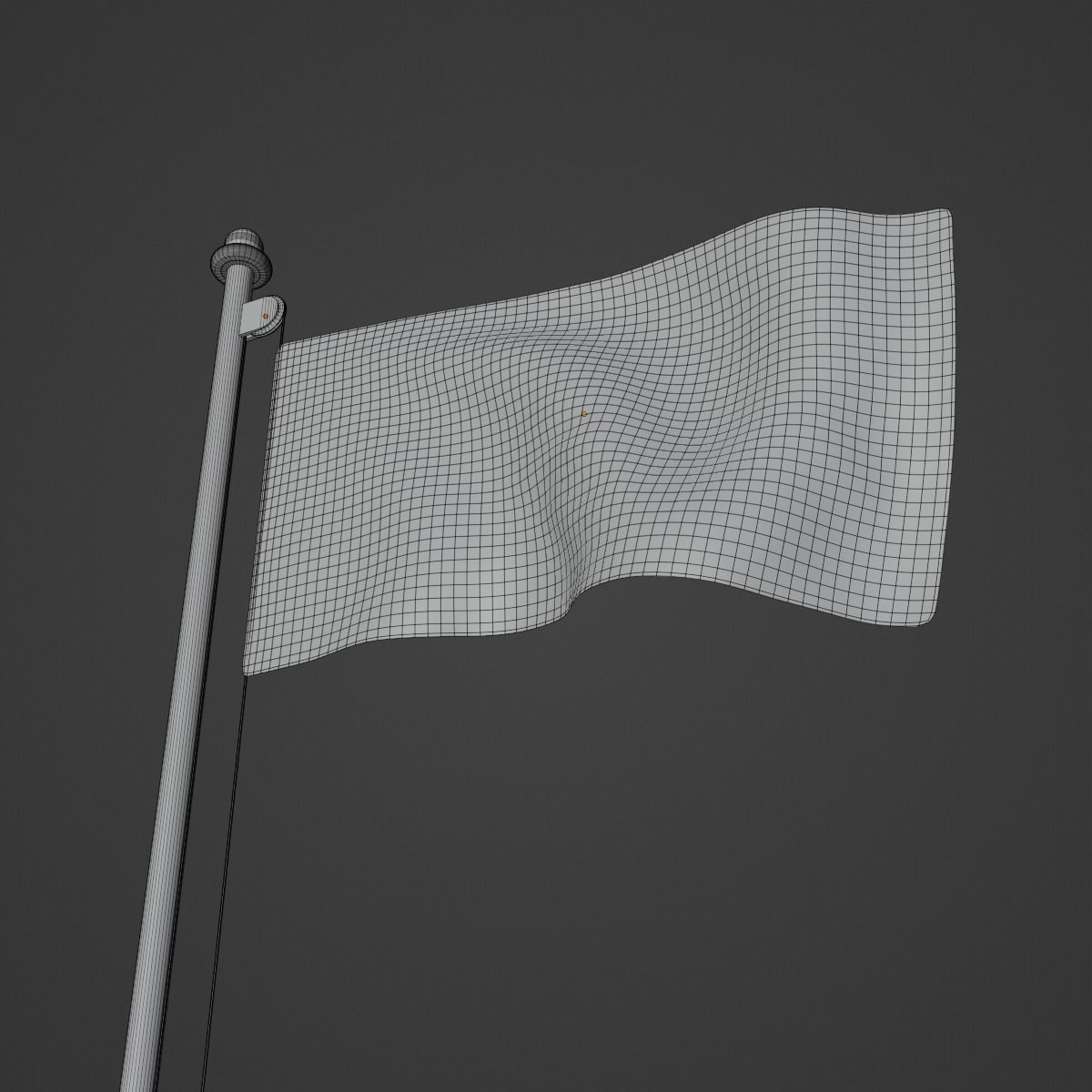 Flag of the Serbia Low-poly 3D model_10