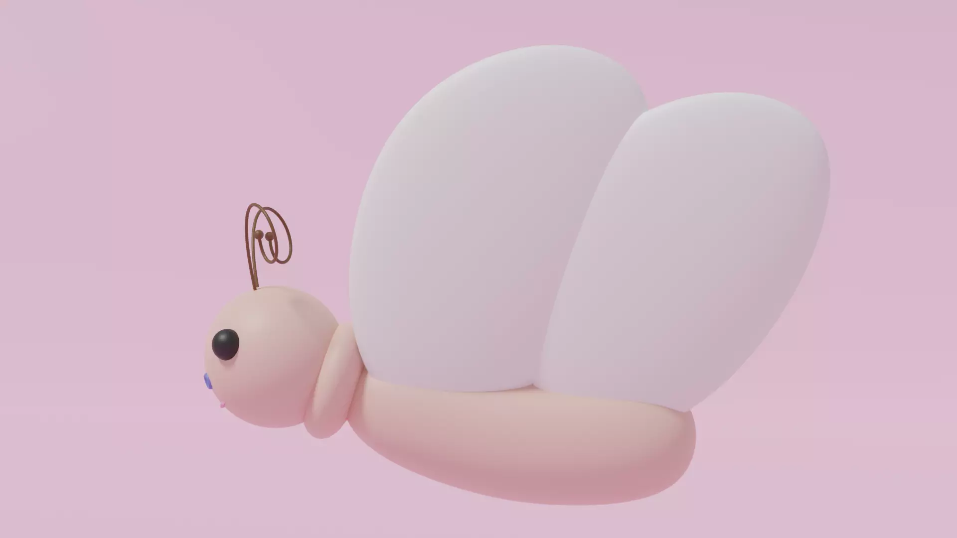 Cartoon Cute Butterfly 6 3D model