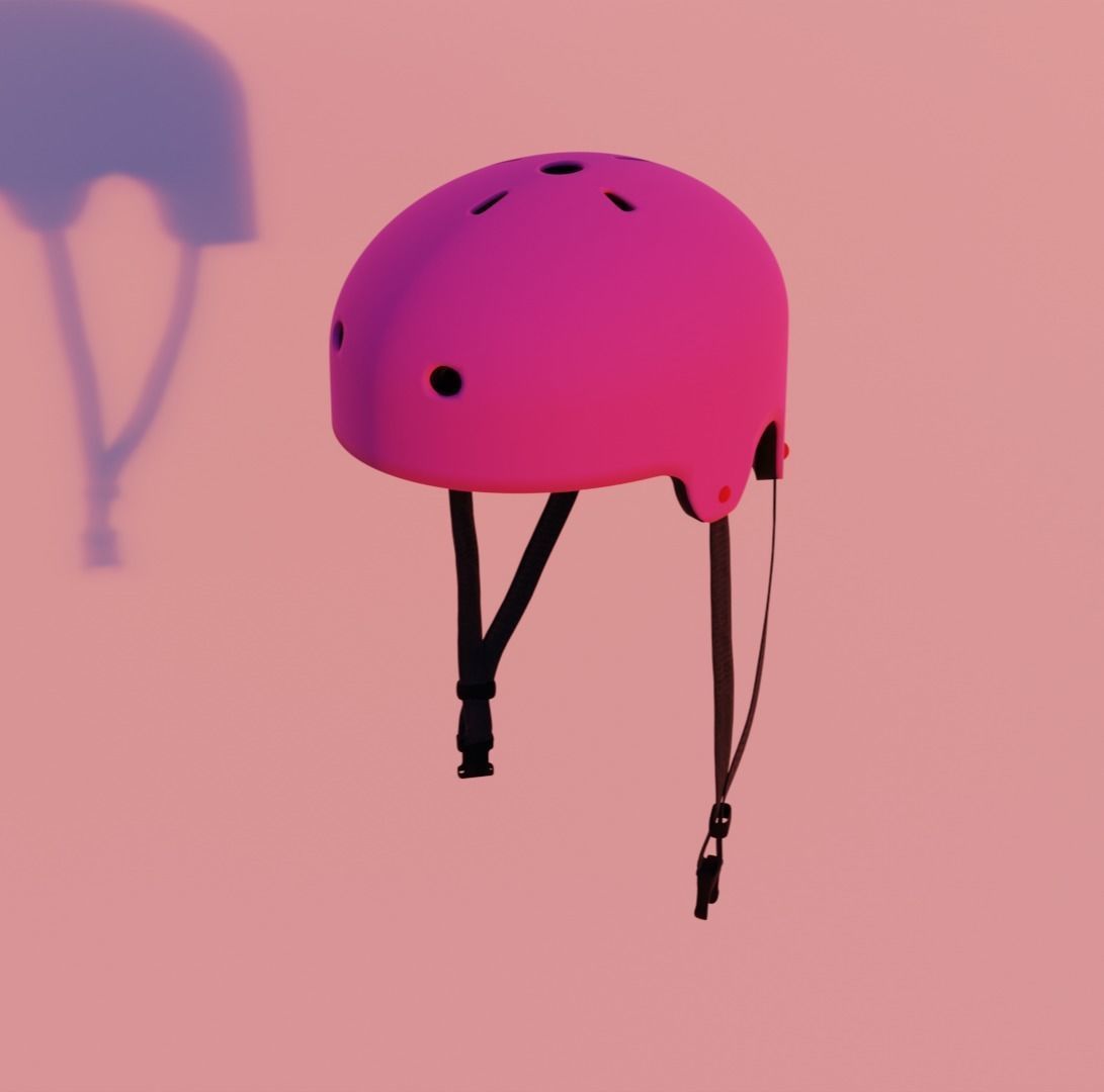 Bicycle helmet 3D model_1