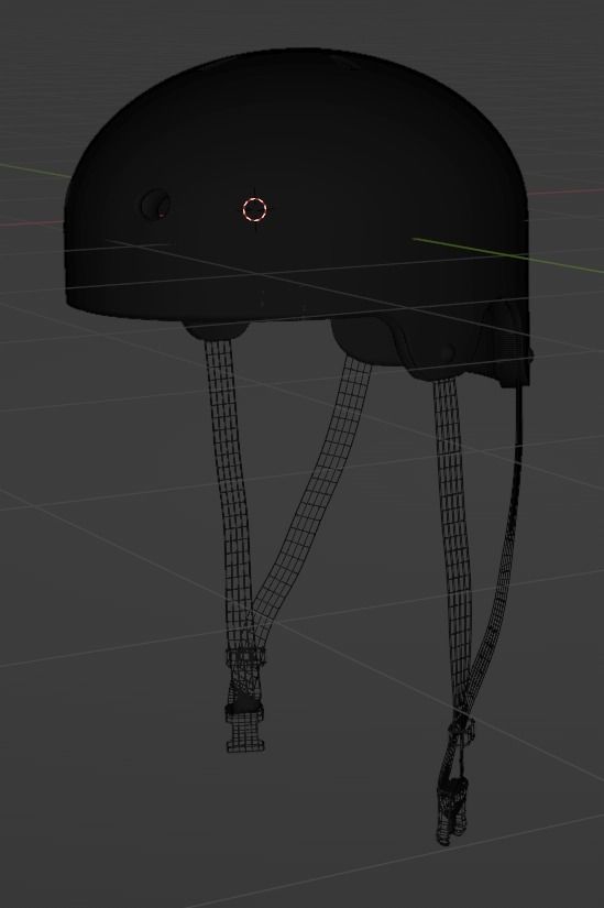 Bicycle helmet 3D model_3