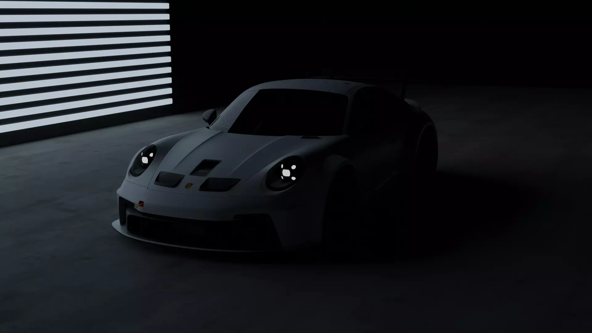 Porsche 911 GT3 Brabus Low-poly 3D model