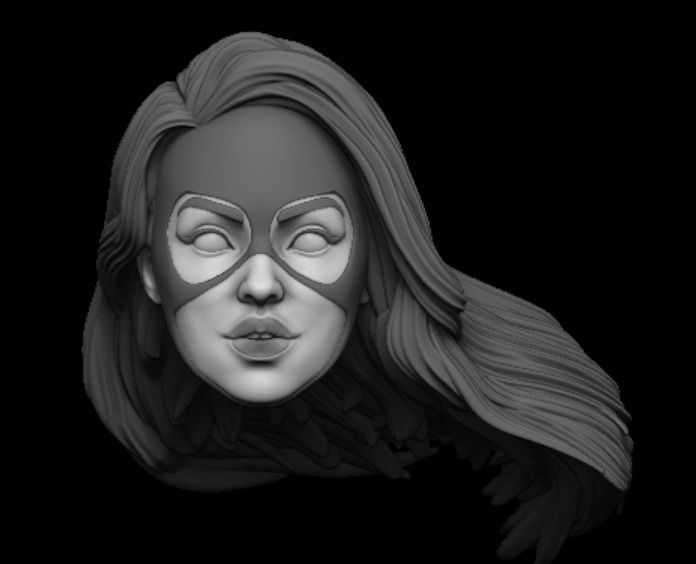SPIDERWOMAN SYDNEY SWEENEY HEAD 3D print model_1