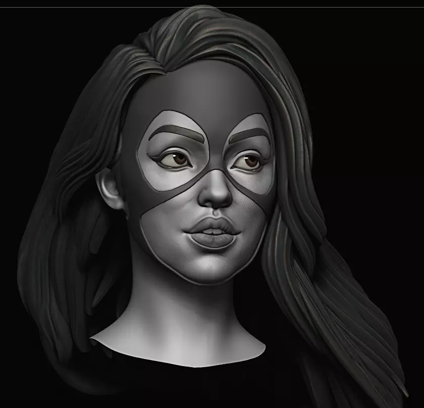 SPIDERWOMAN SYDNEY SWEENEY HEAD 3D print model_0