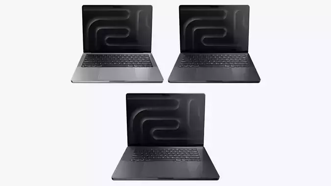 Apple MacBook Pro M3 And M3 Pro And M3 Max 3D model