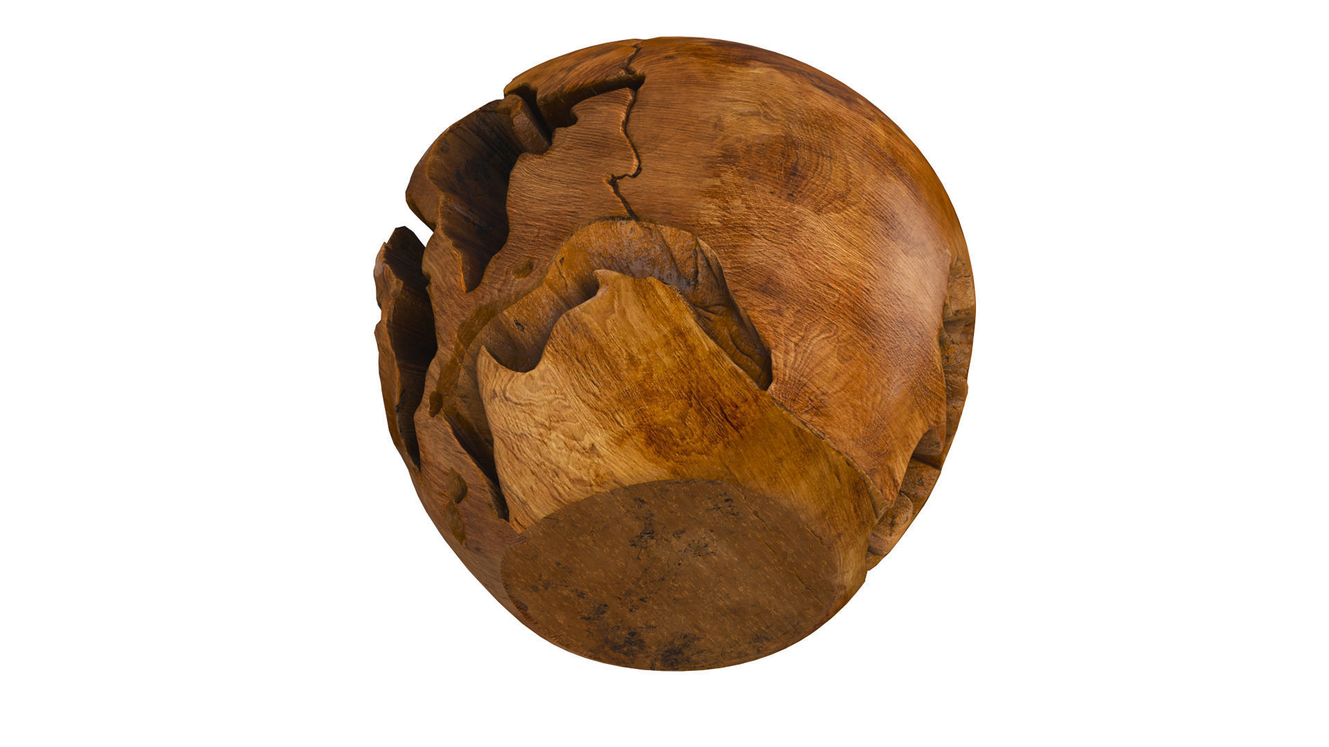 Teak Root Ball Coffee Table Oculta Stump 3D model_7