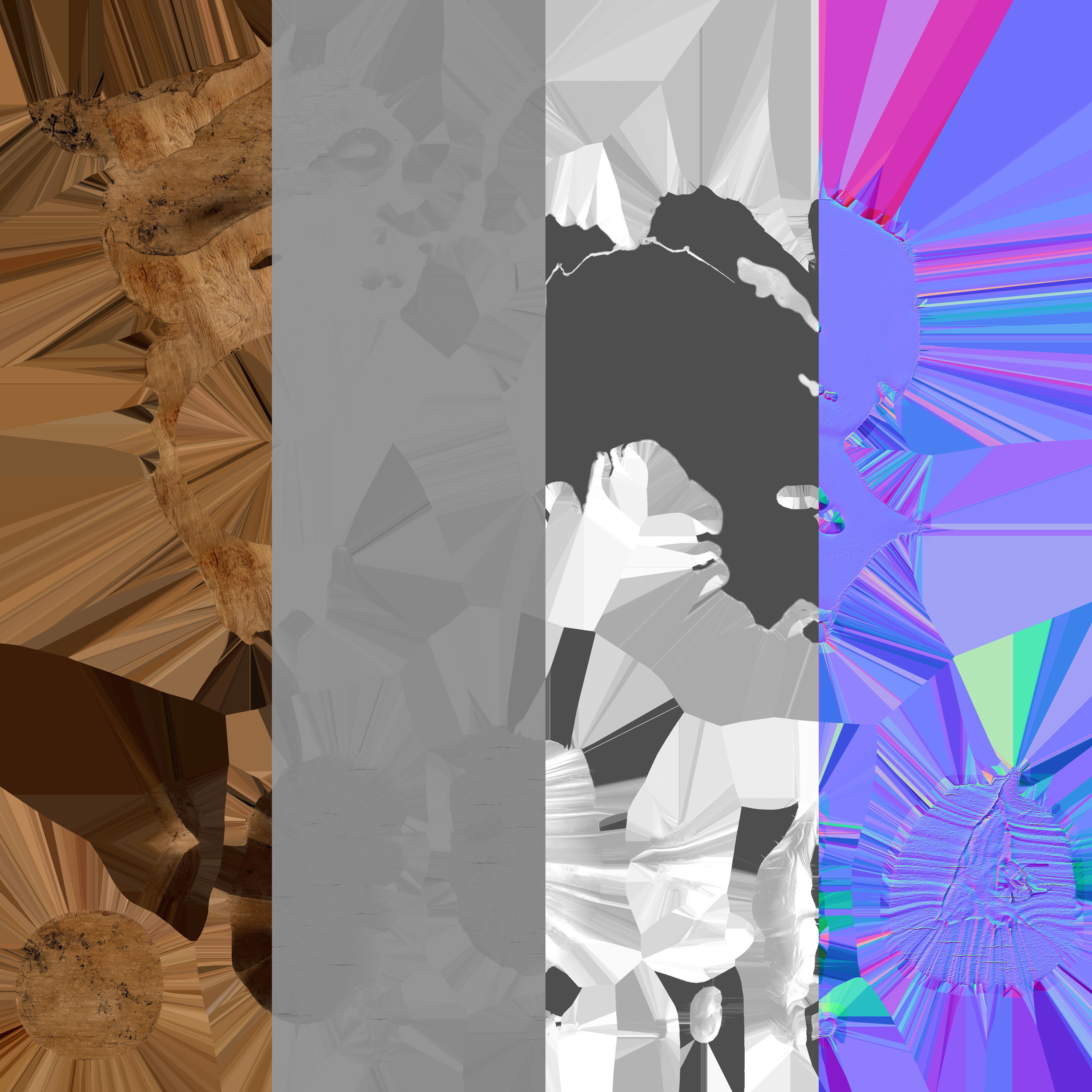 Teak Root Ball Coffee Table Oculta Stump 3D model_8