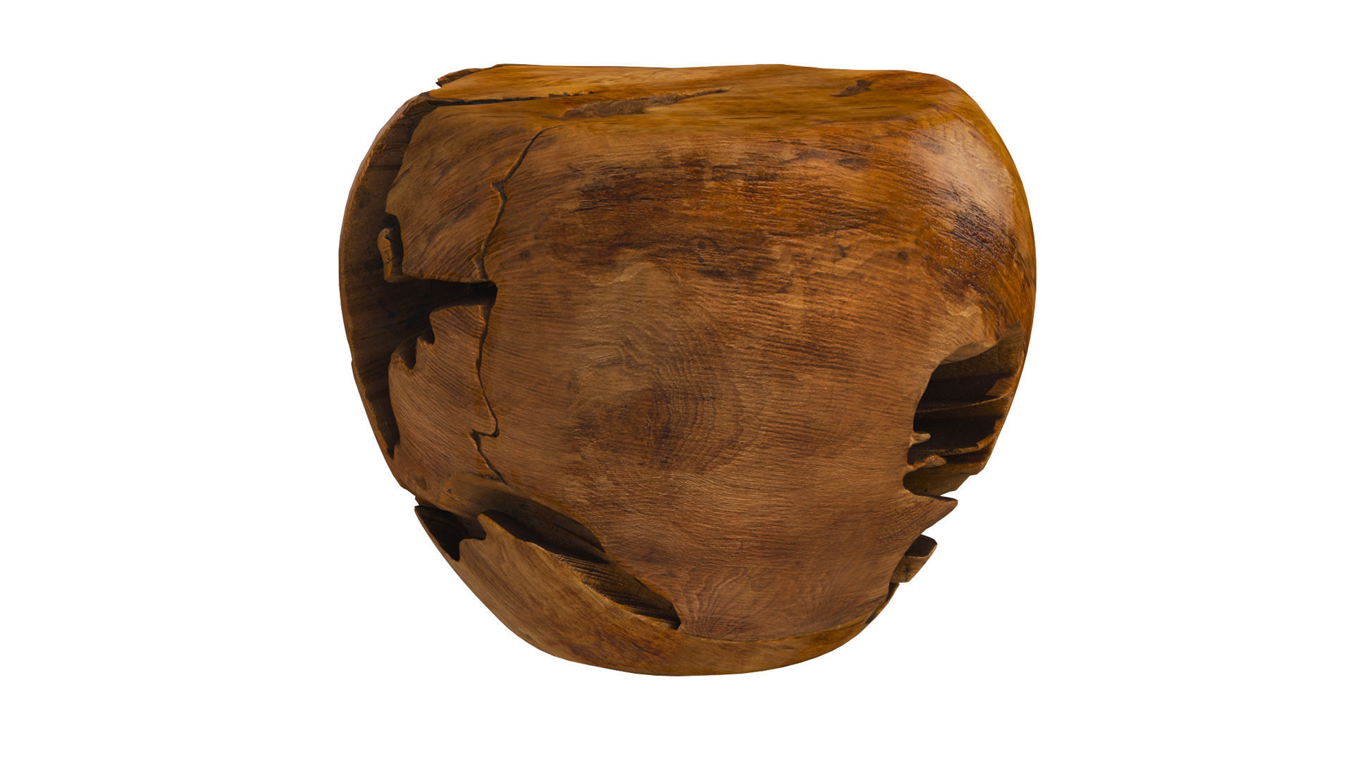 Teak Root Ball Coffee Table Oculta Stump 3D model_1