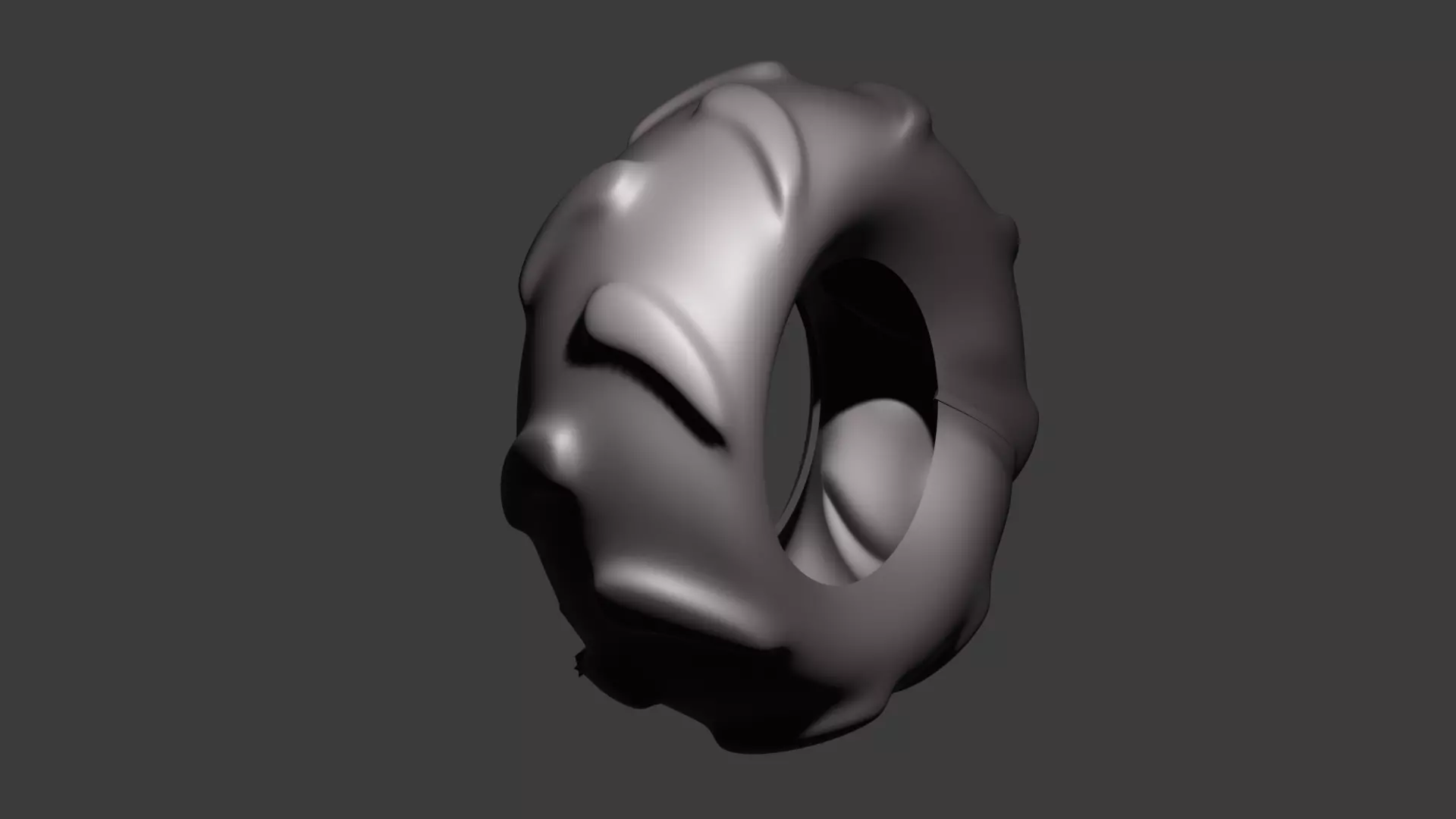 A beautiful tire model for tractor 3D model_0