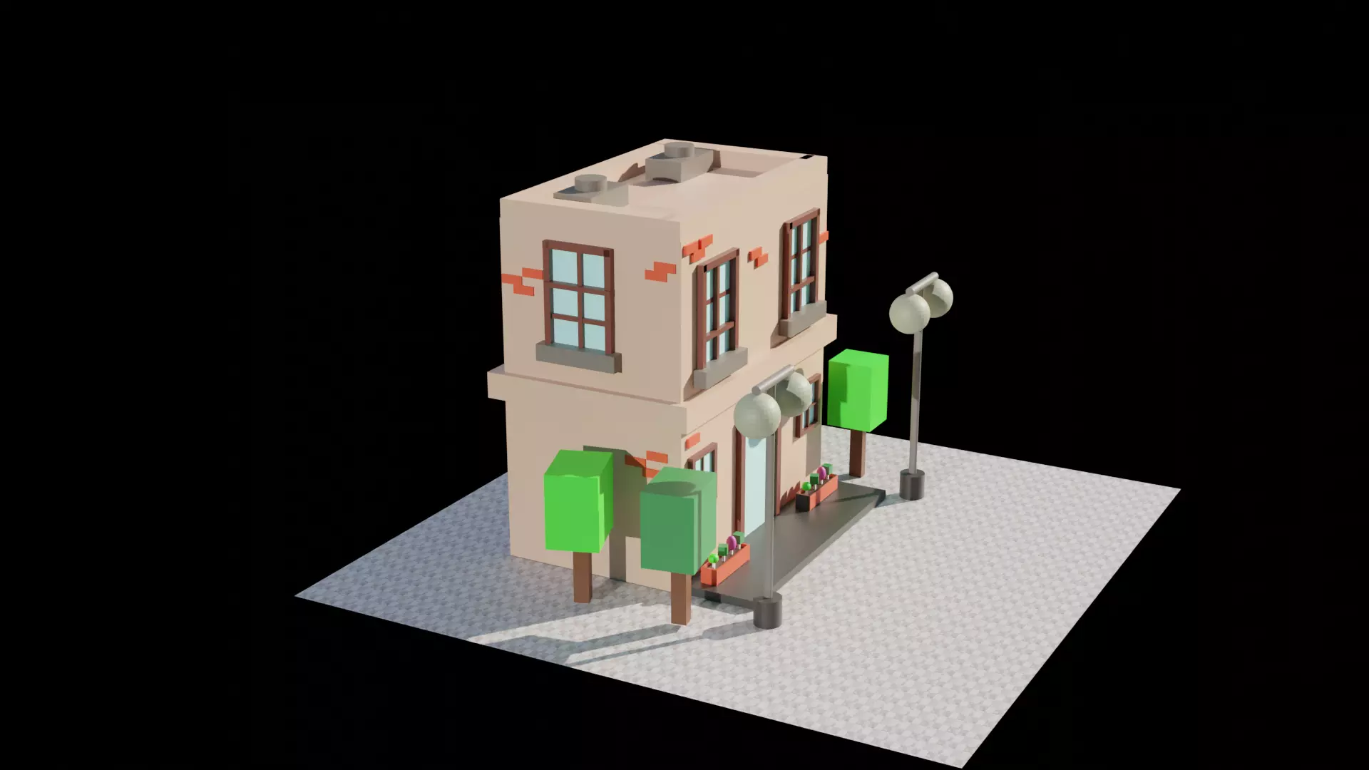 Cartoon House 3d Free 3D model