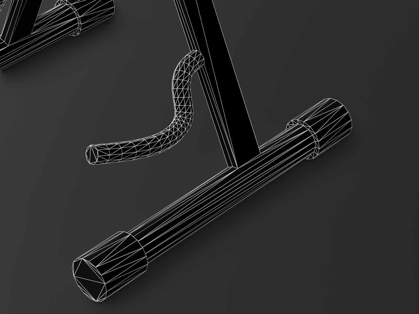 Guitar stand Low-poly 3D model_7