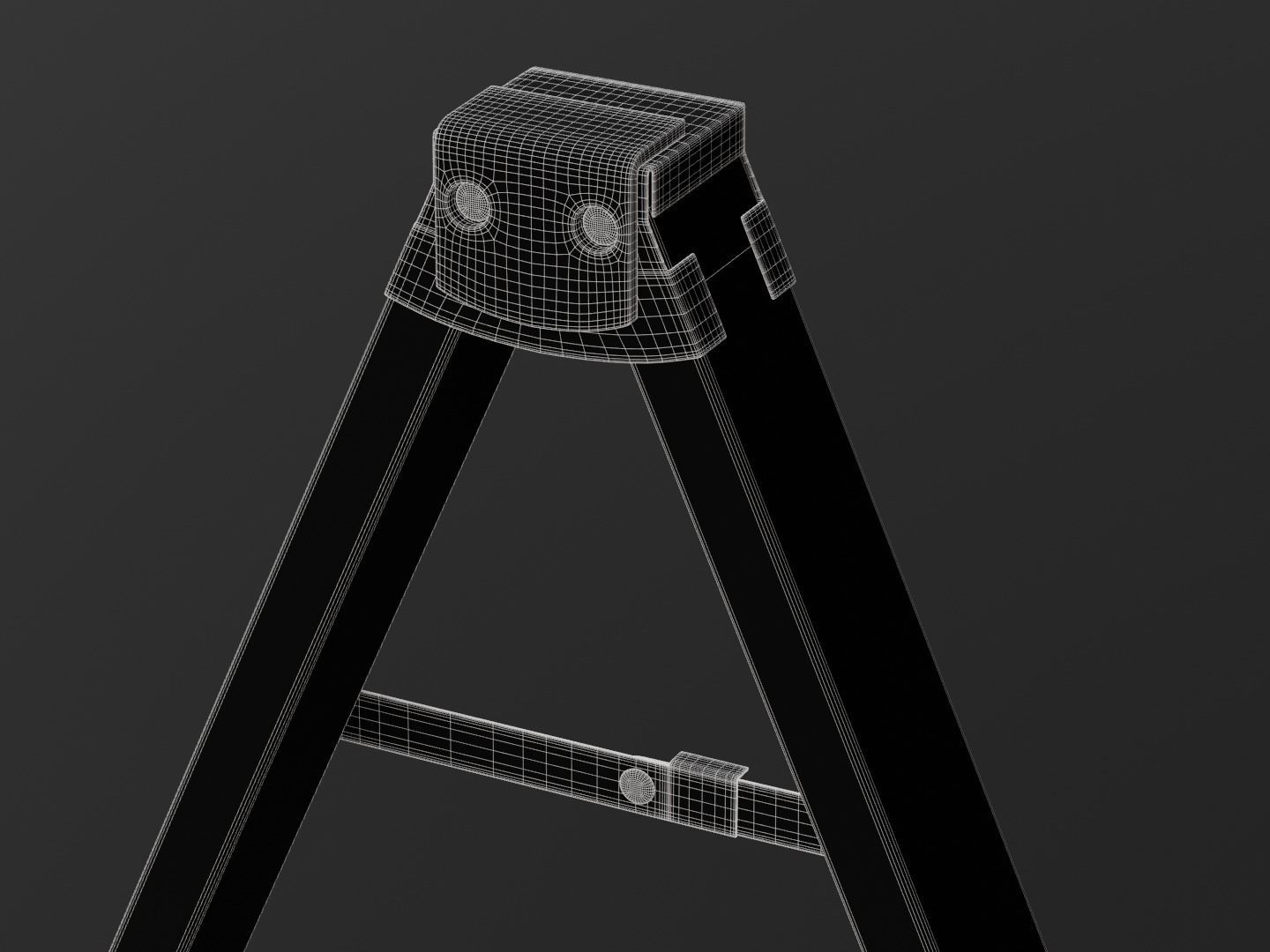 Guitar stand Low-poly 3D model_8