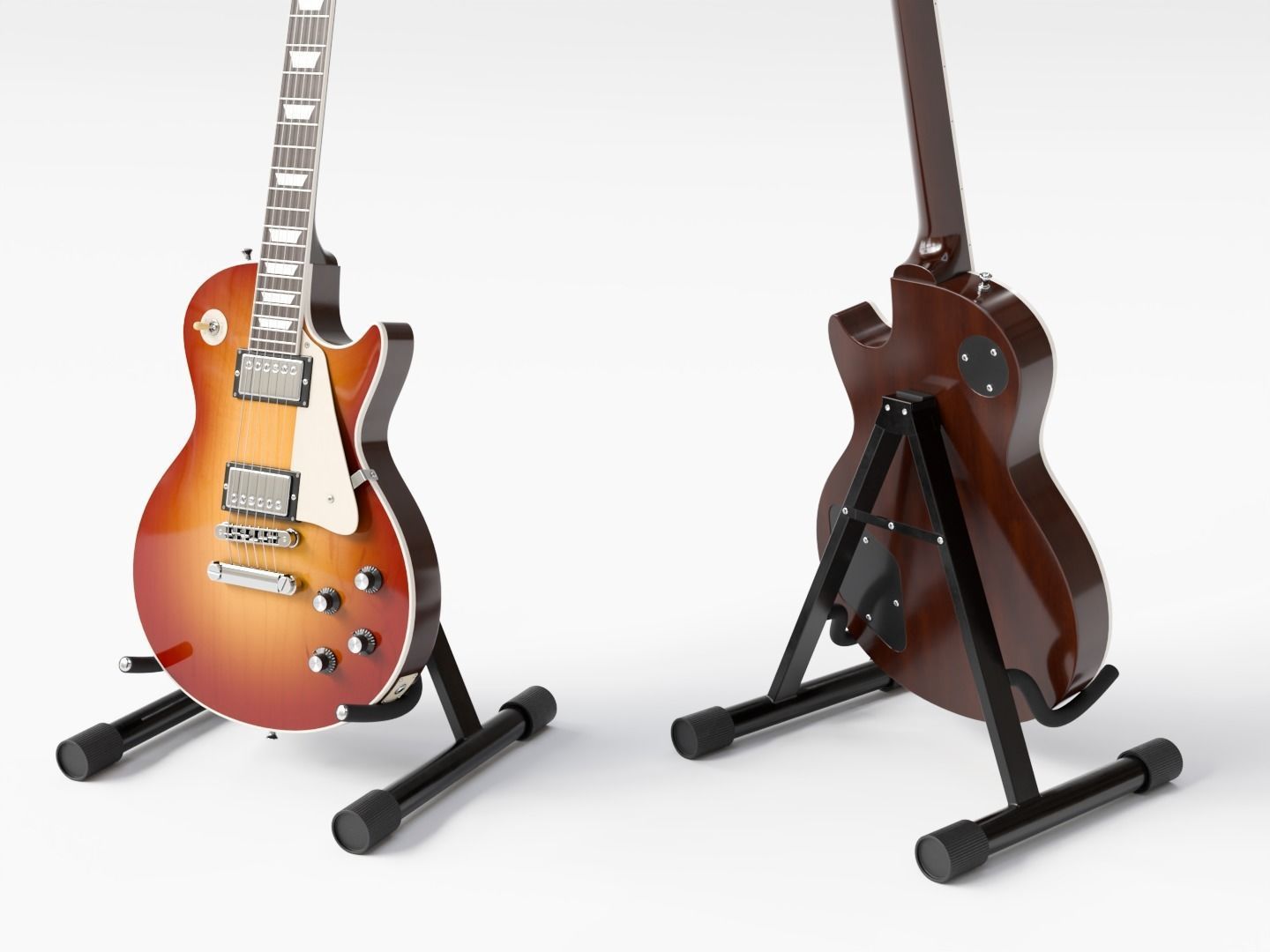 Guitar stand Low-poly 3D model_5