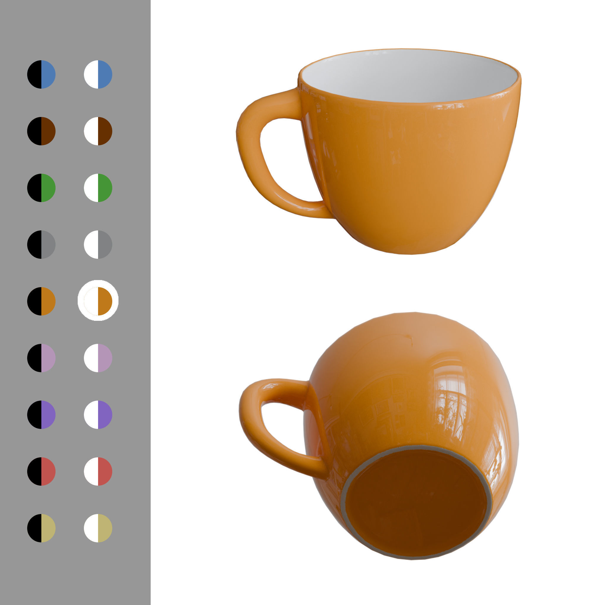Cup 3D model Low-poly 3D model_13