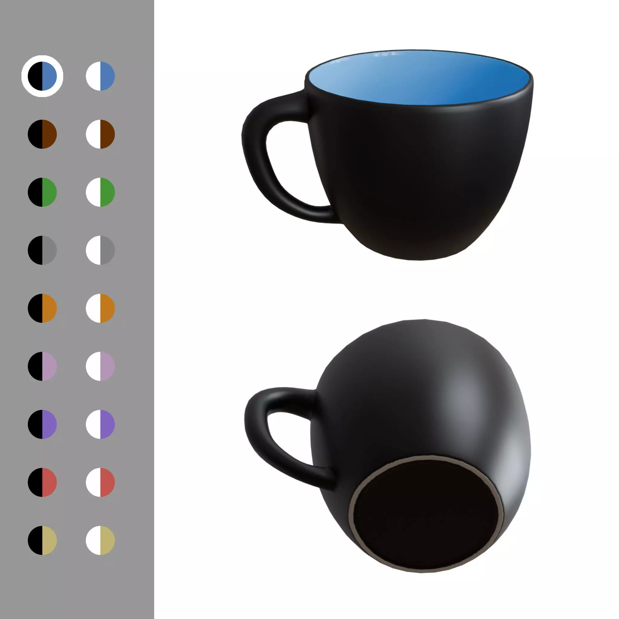 Cup 3D model Low-poly 3D model_0