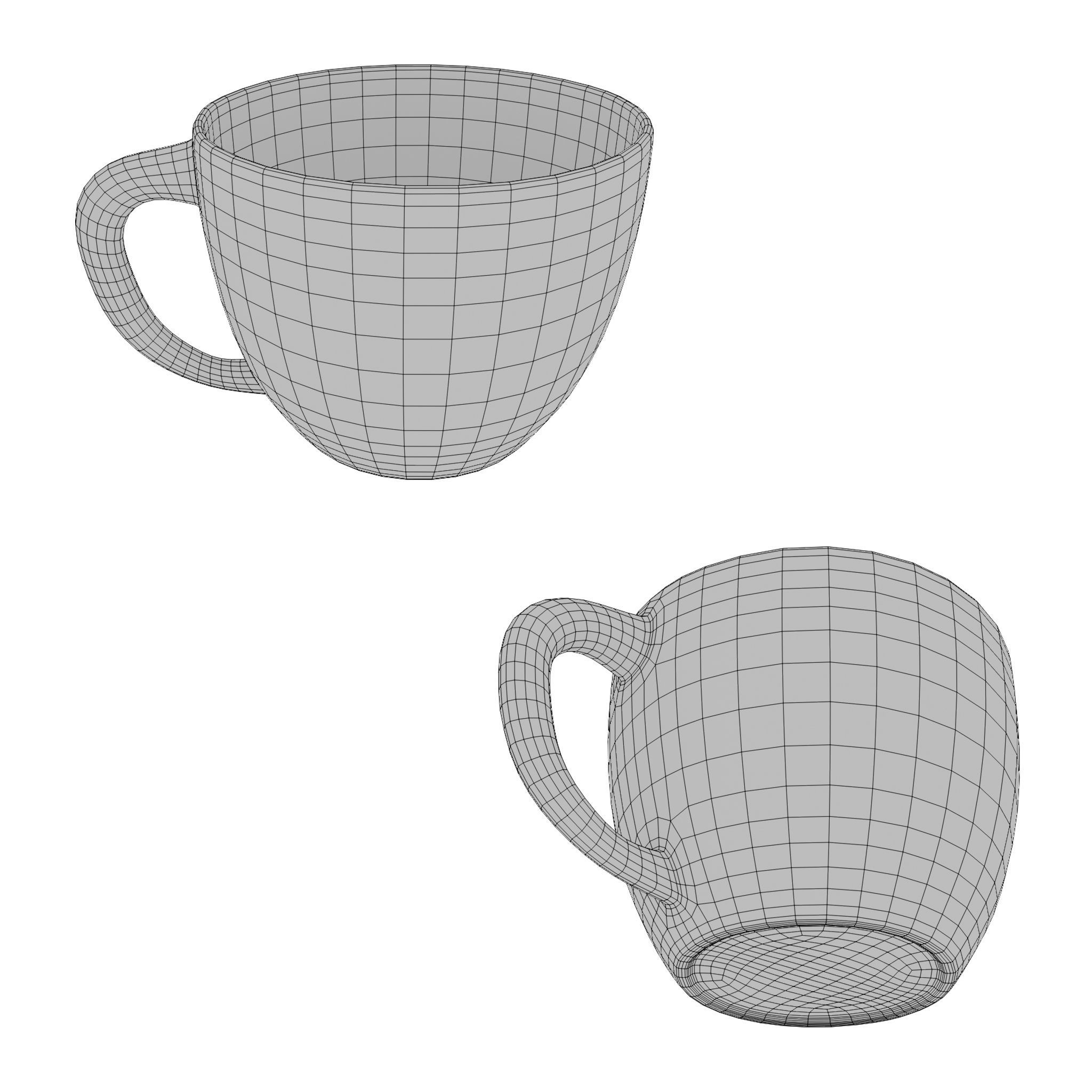 Cup 3D model Low-poly 3D model_18