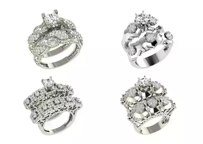 TWINZ Rings bulk Women Rings Double Rings lot