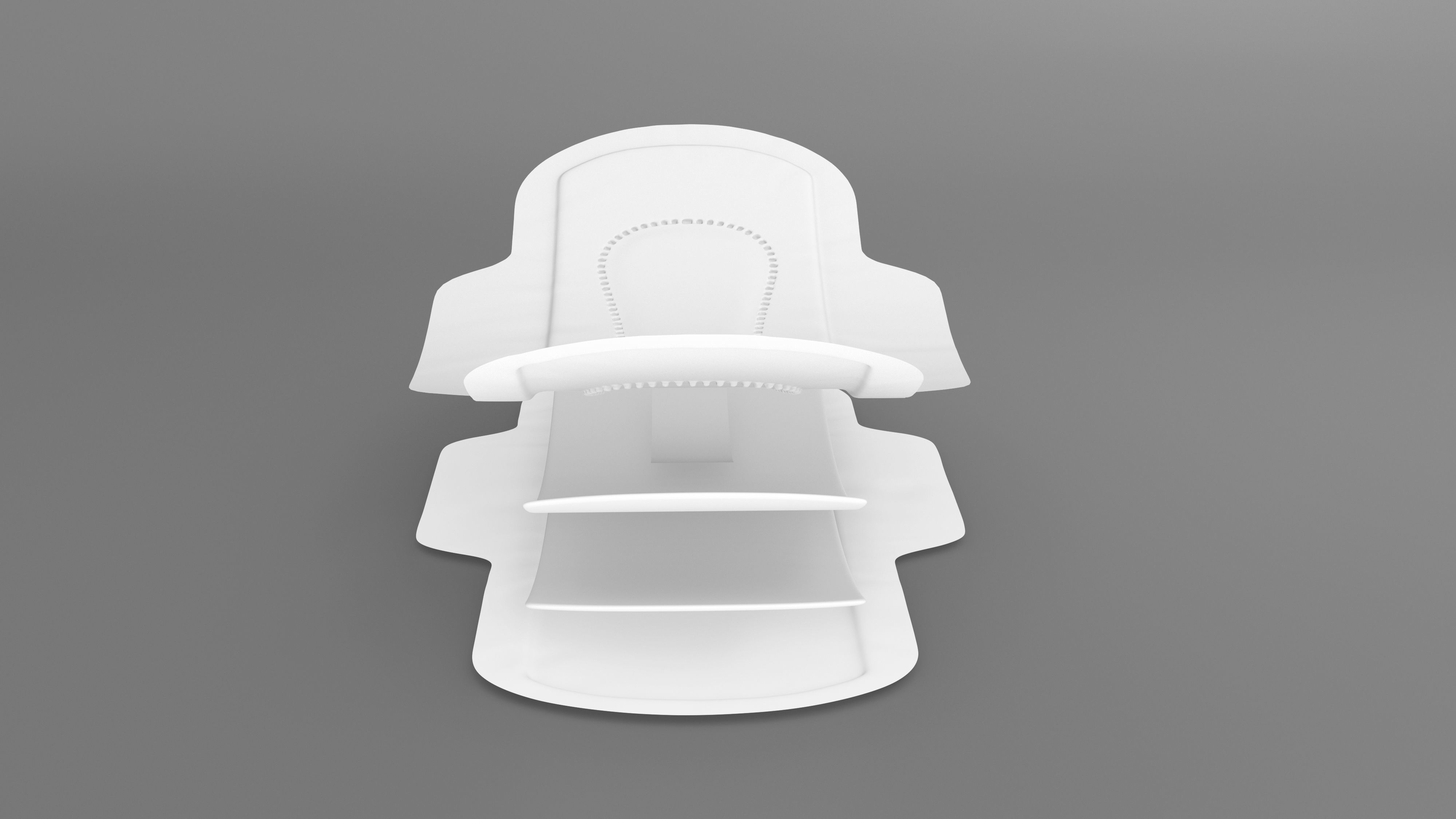 Sanitary Napkin Pad 3D model_10