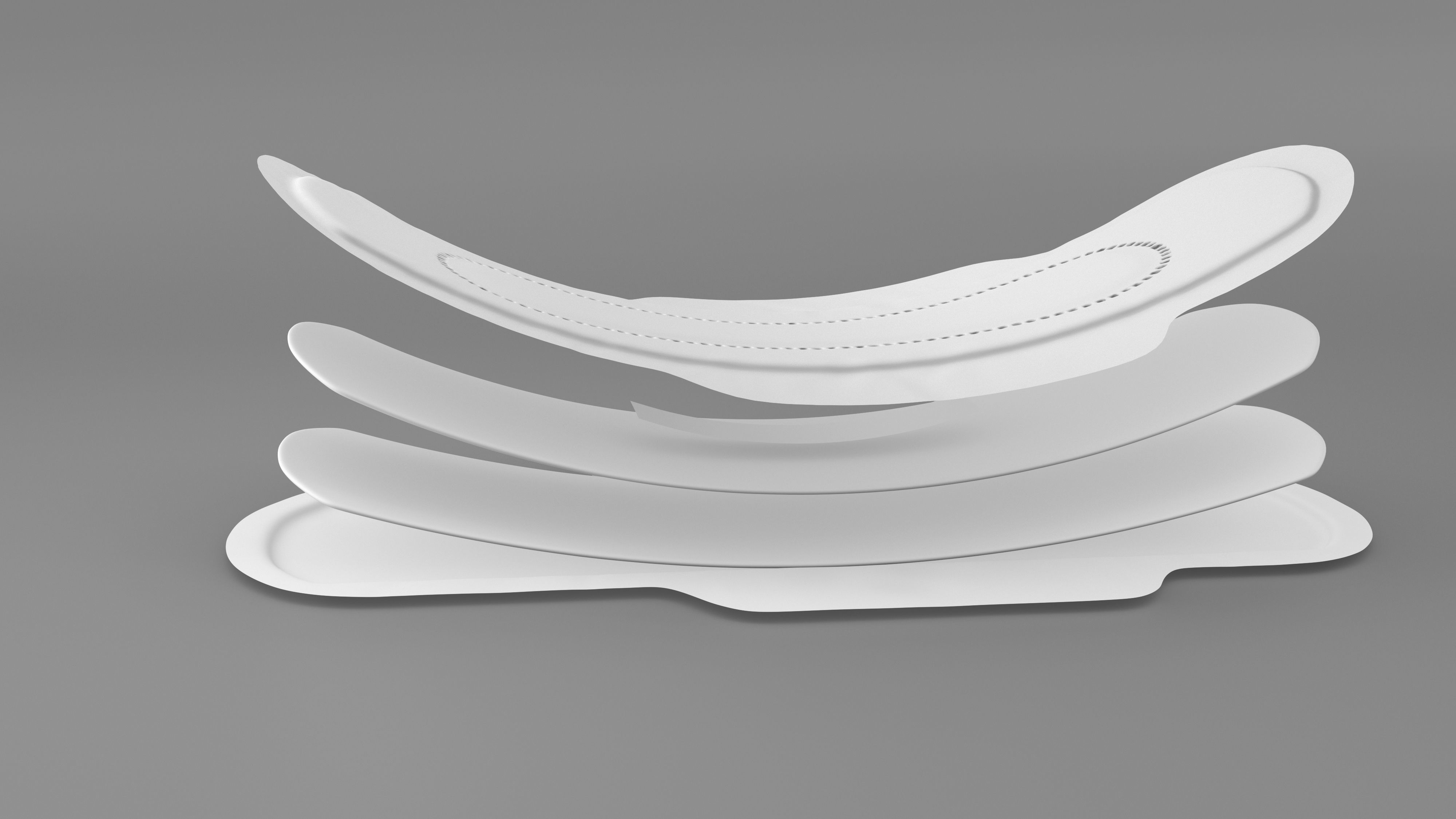 Sanitary Napkin Pad 3D model_6