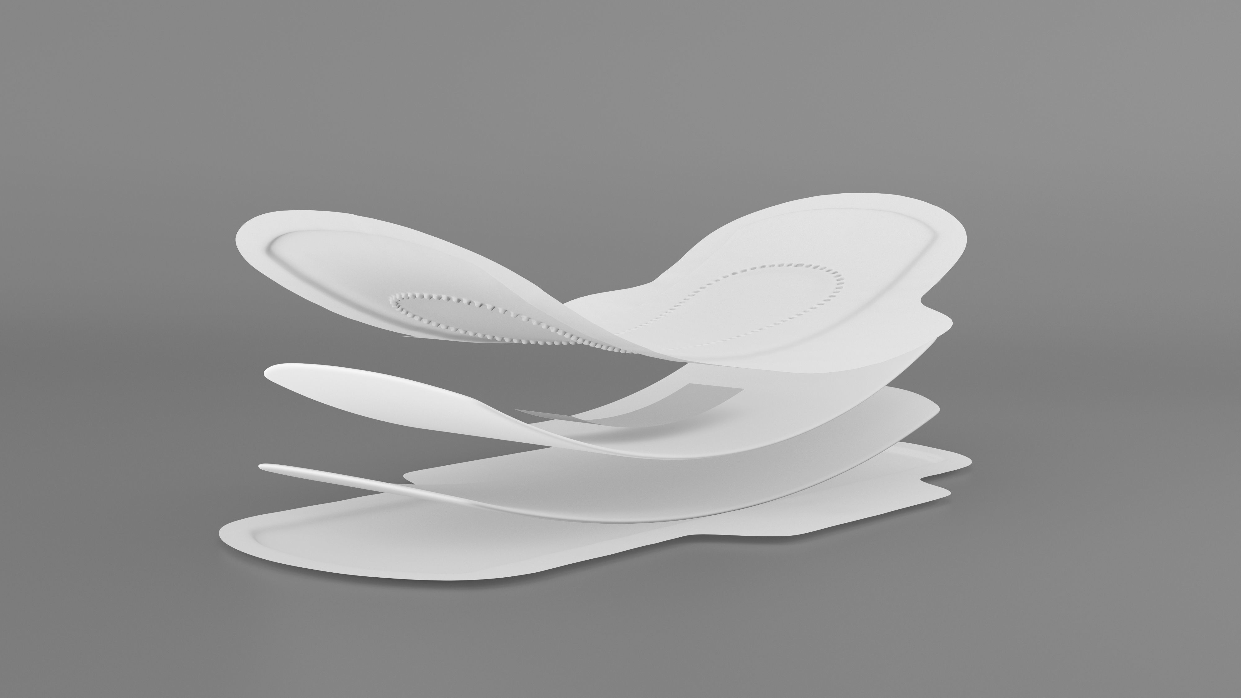 Sanitary Napkin Pad 3D model_12