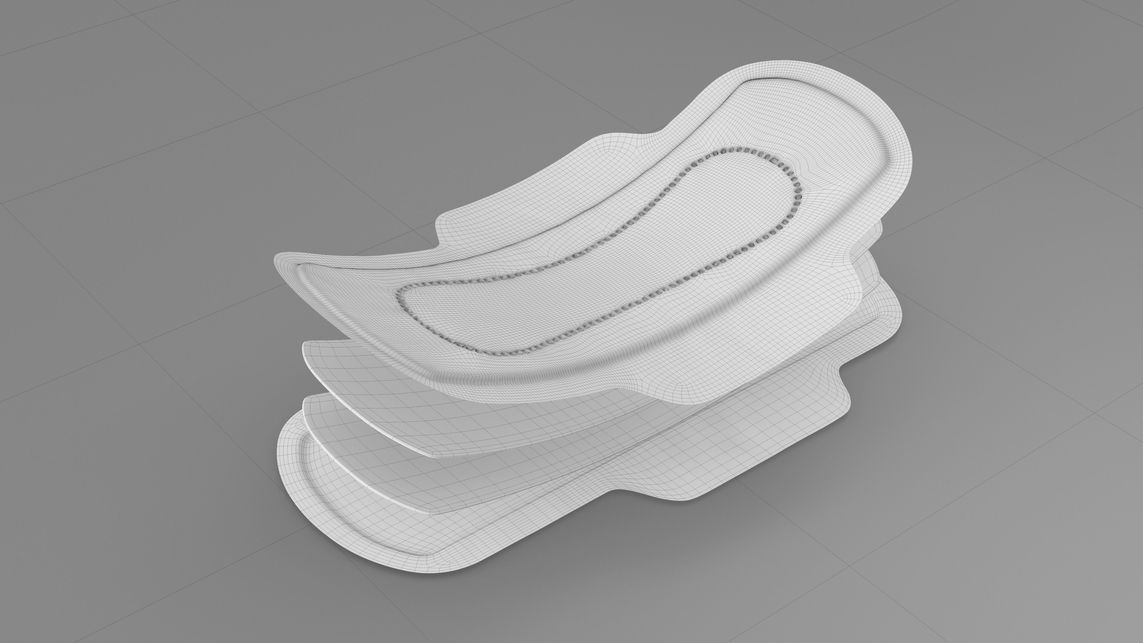Sanitary Napkin Pad 3D model_14