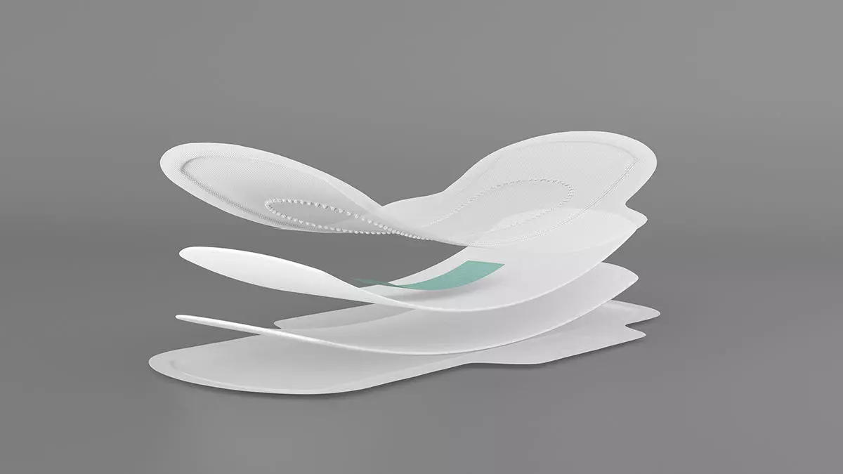 Sanitary Napkin Pad 3D model_0