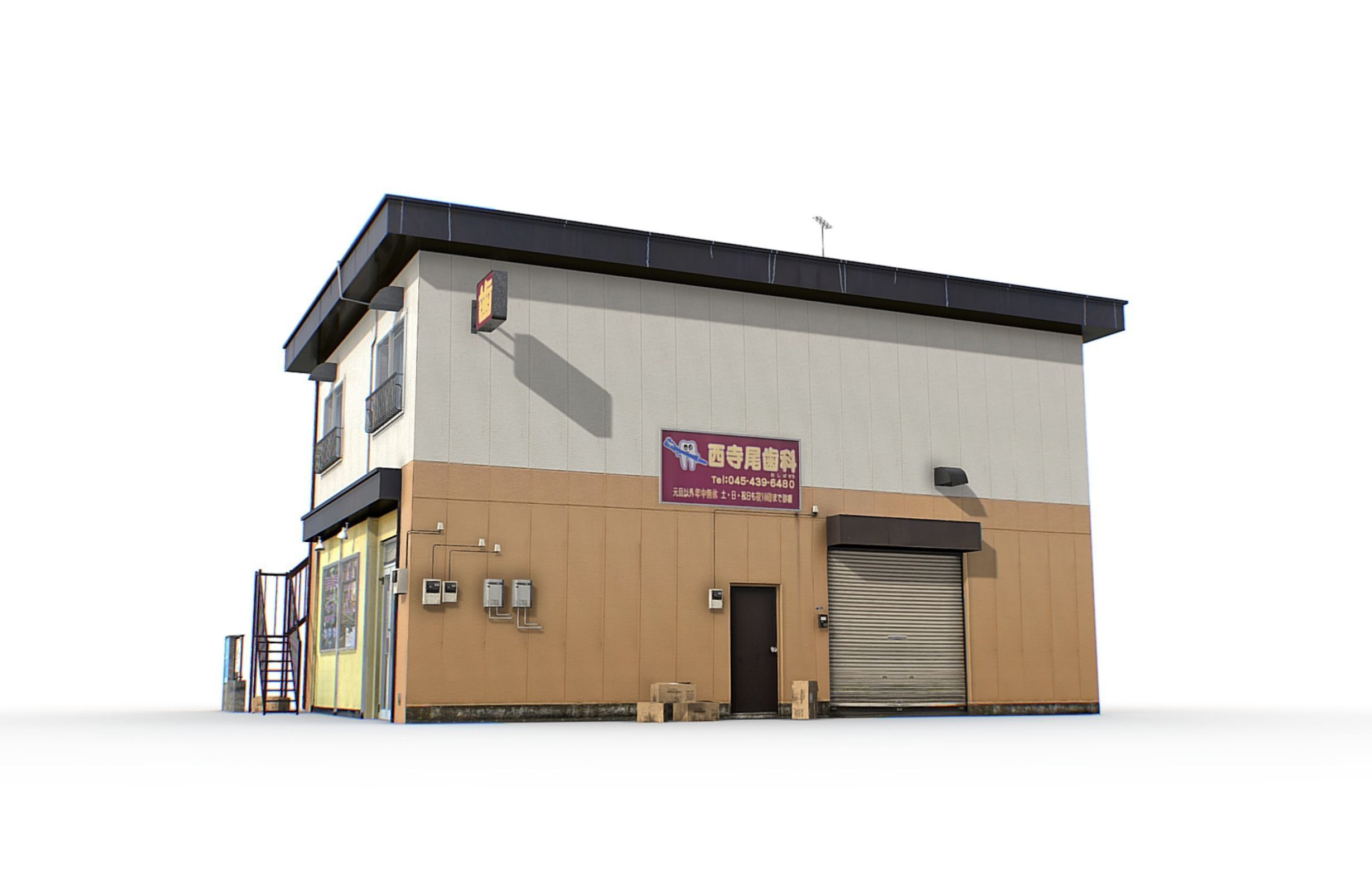 Tokyo Buildings Collection Low-poly 3D model_35