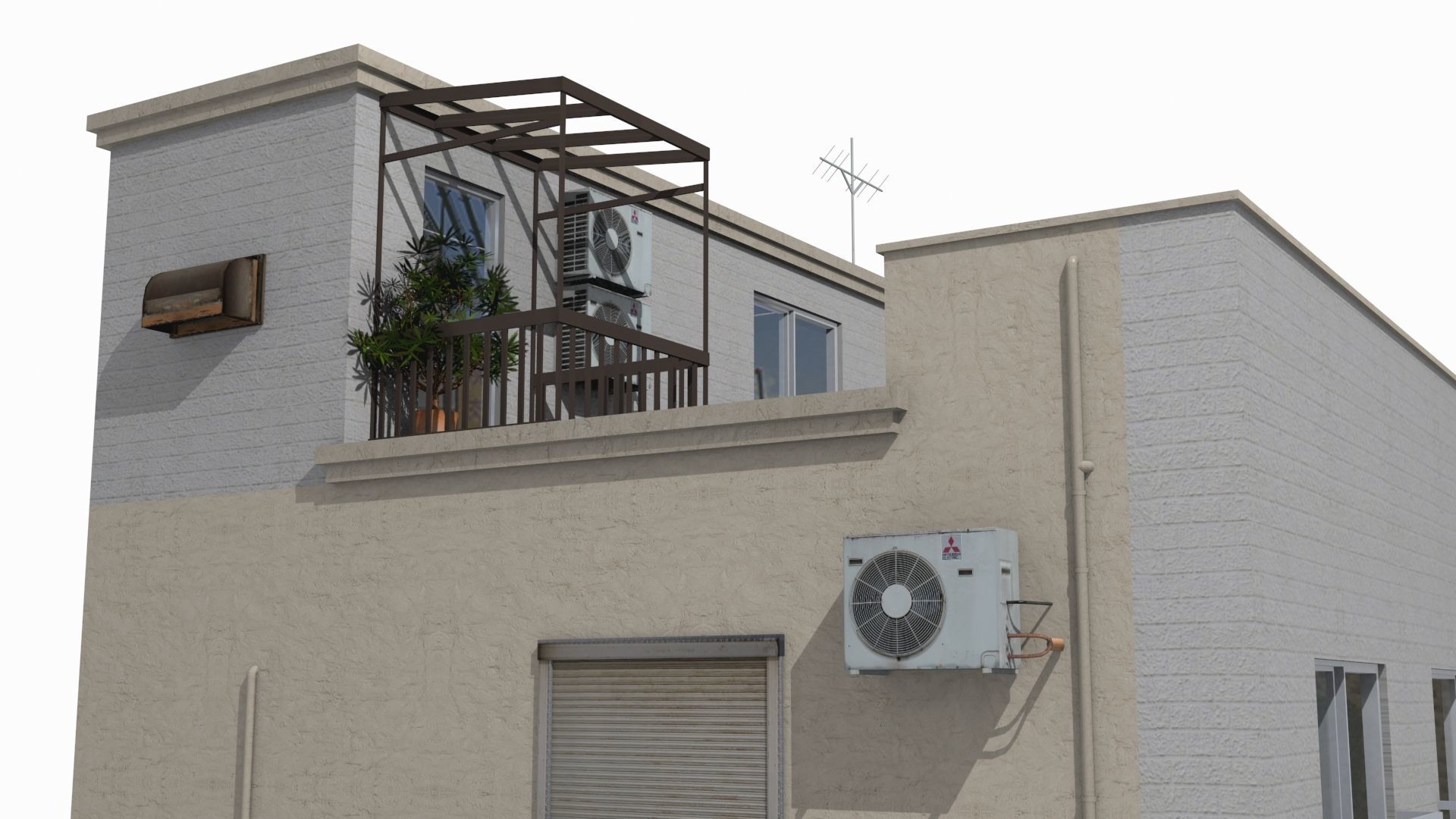 Tokyo Buildings Collection Low-poly 3D model_45