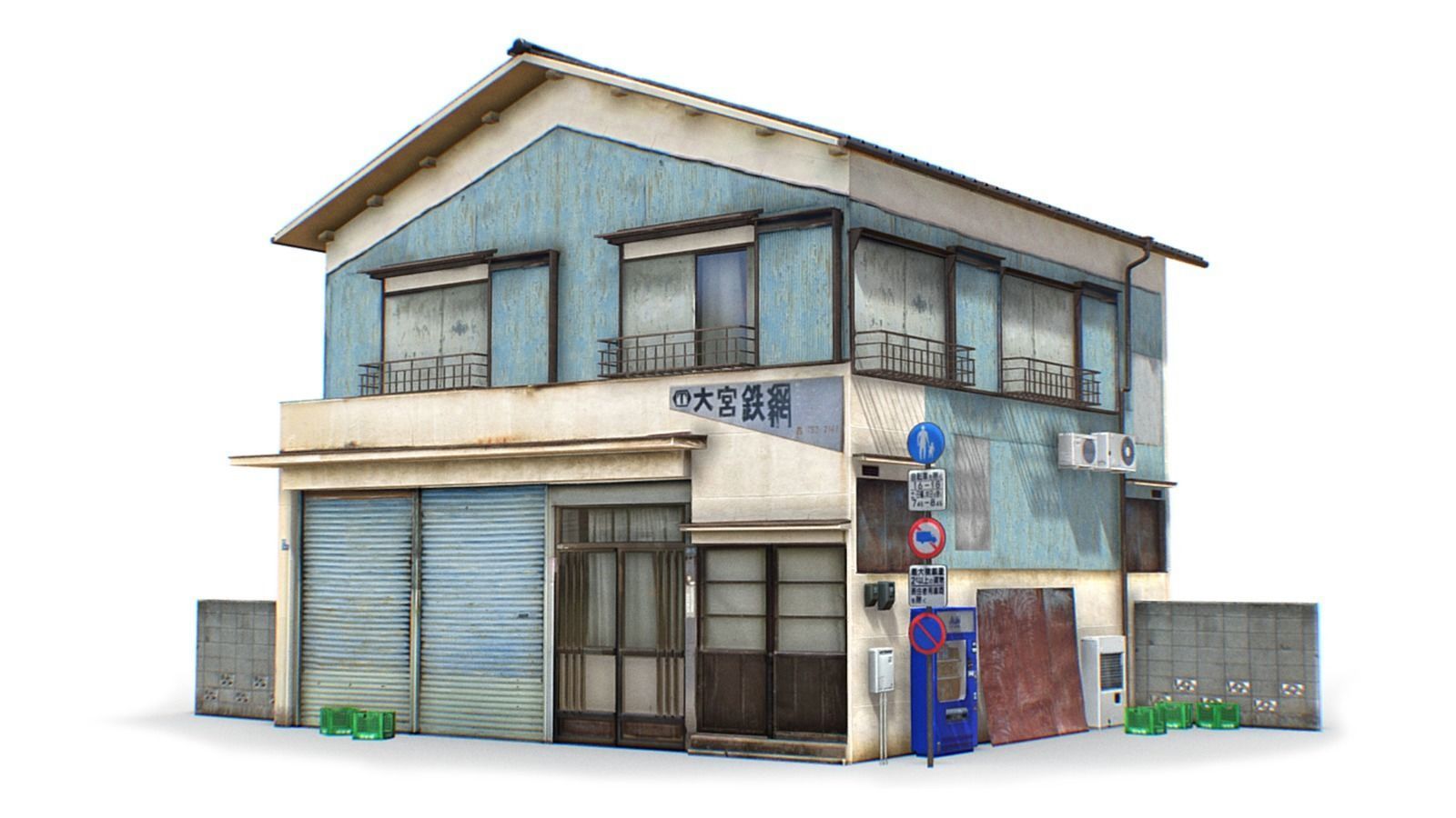Tokyo Buildings Collection Low-poly 3D model_3