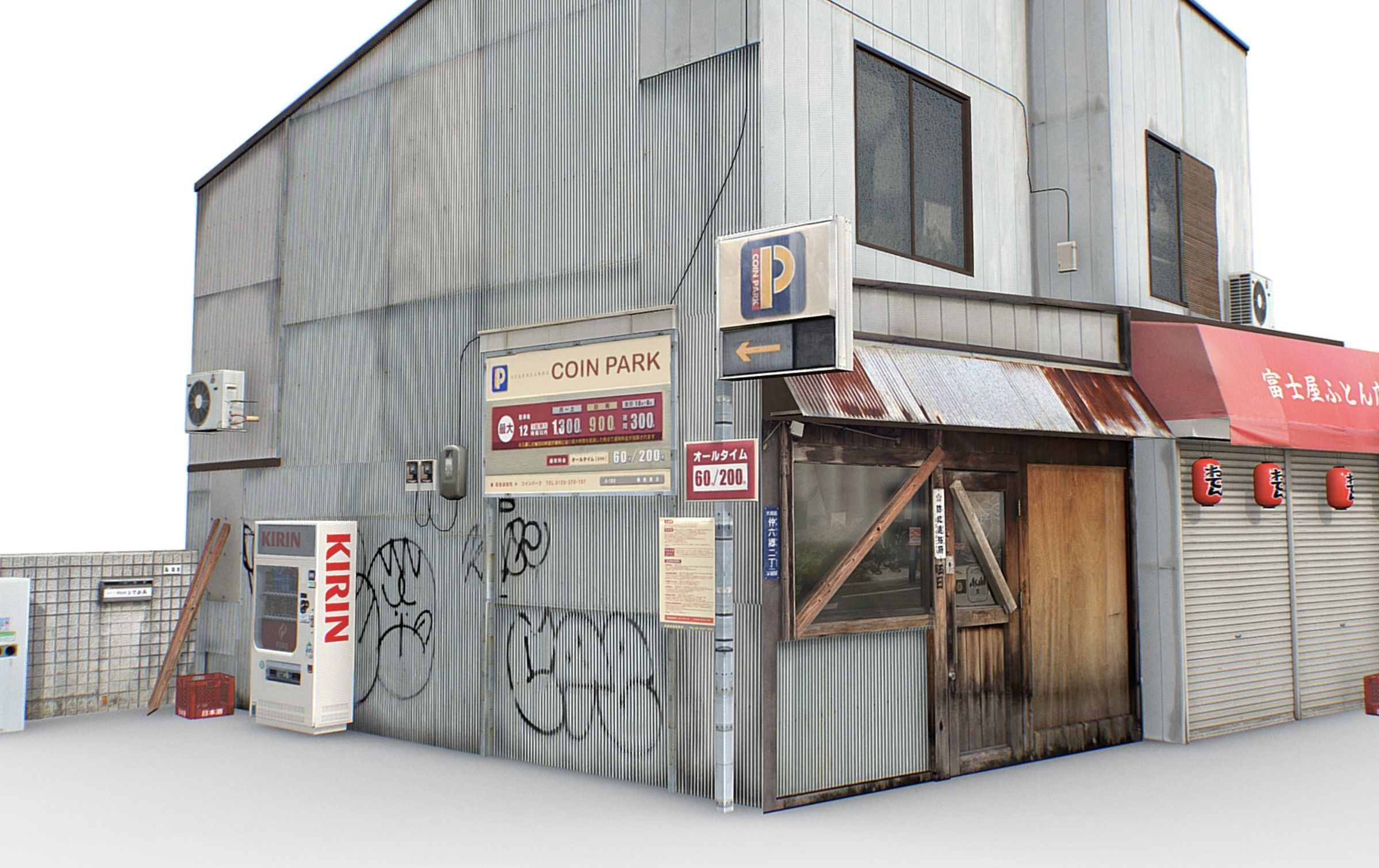 Tokyo Buildings Collection Low-poly 3D model_11