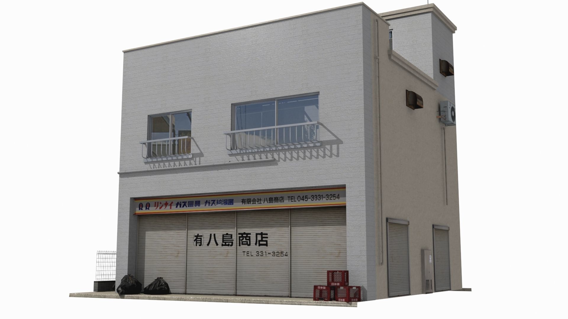 Tokyo Buildings Collection Low-poly 3D model_44