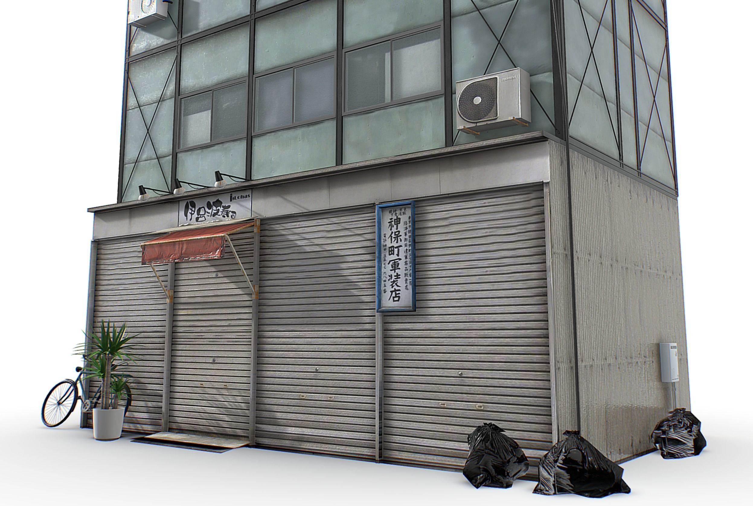 Tokyo Buildings Collection Low-poly 3D model_17