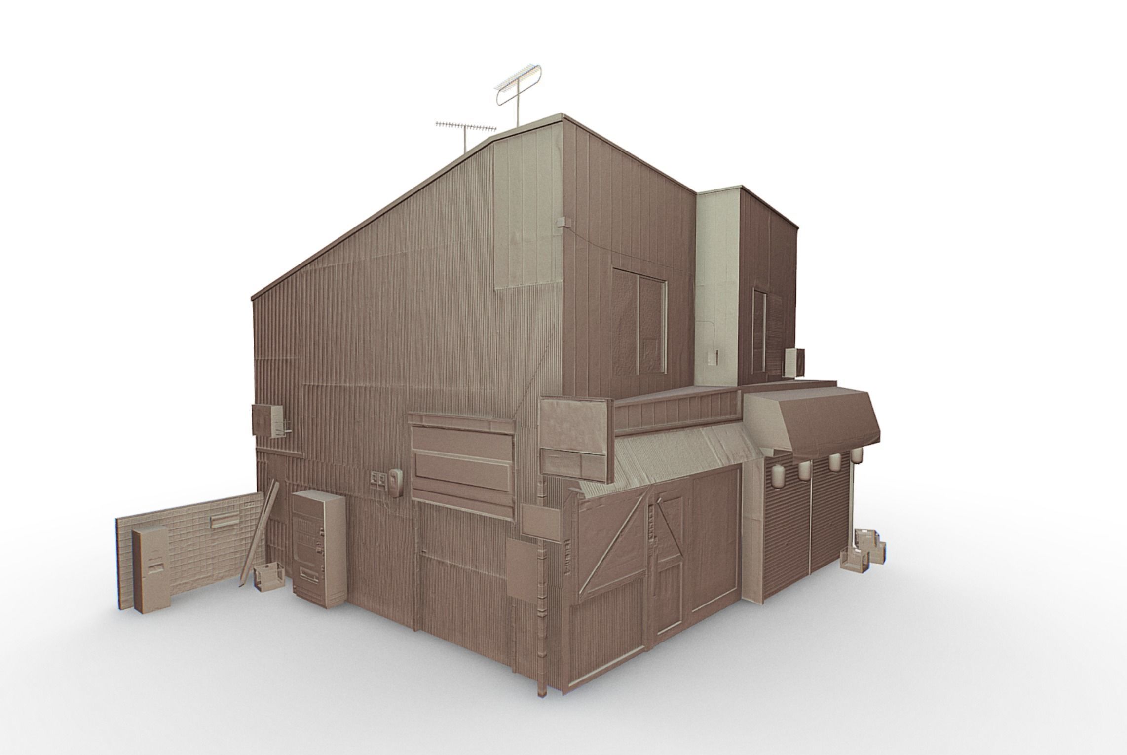 Tokyo Buildings Collection Low-poly 3D model_13