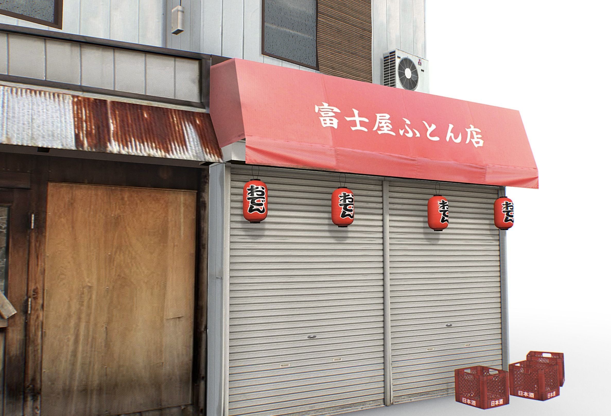 Tokyo Buildings Collection Low-poly 3D model_12