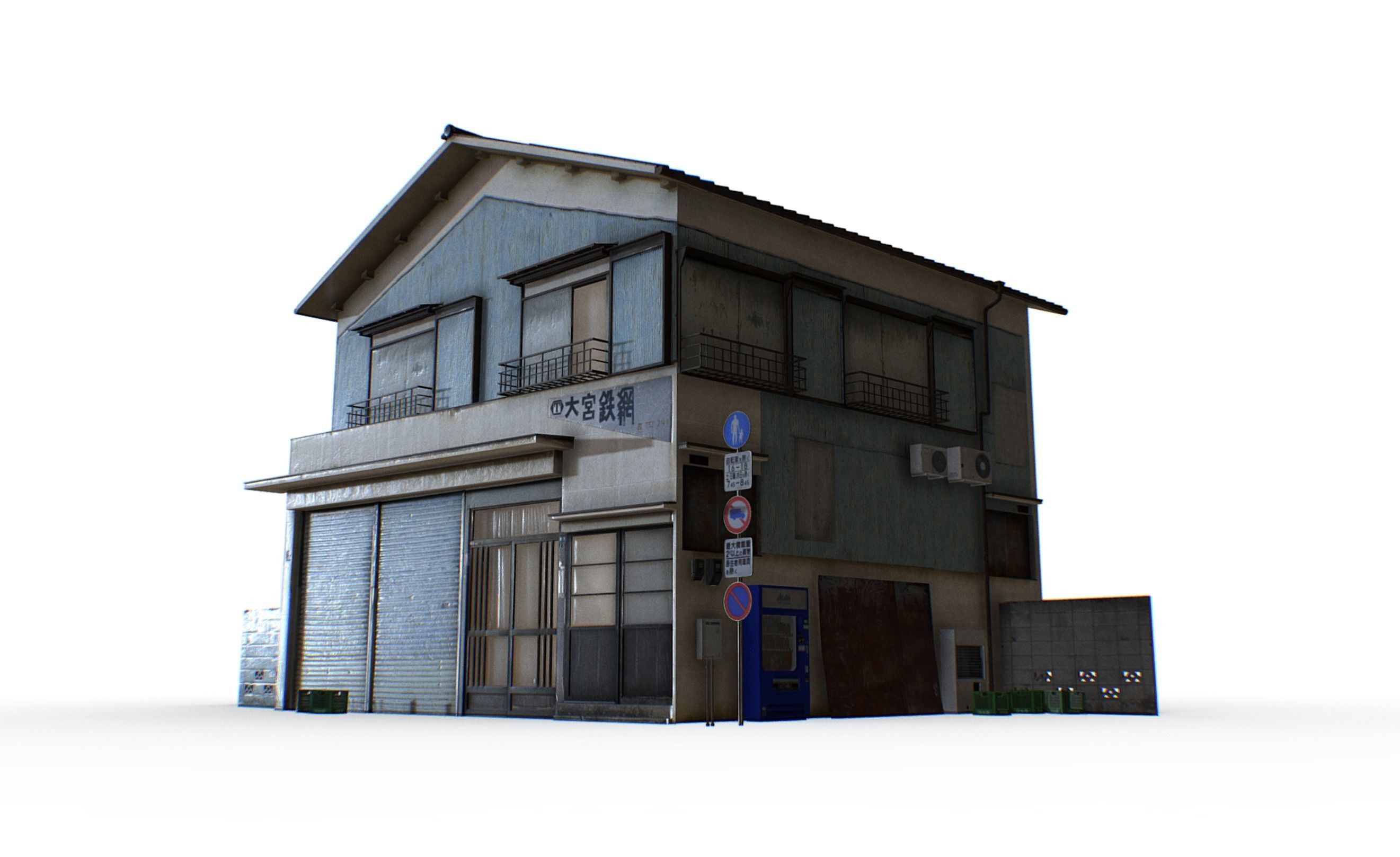 Tokyo Buildings Collection Low-poly 3D model_28