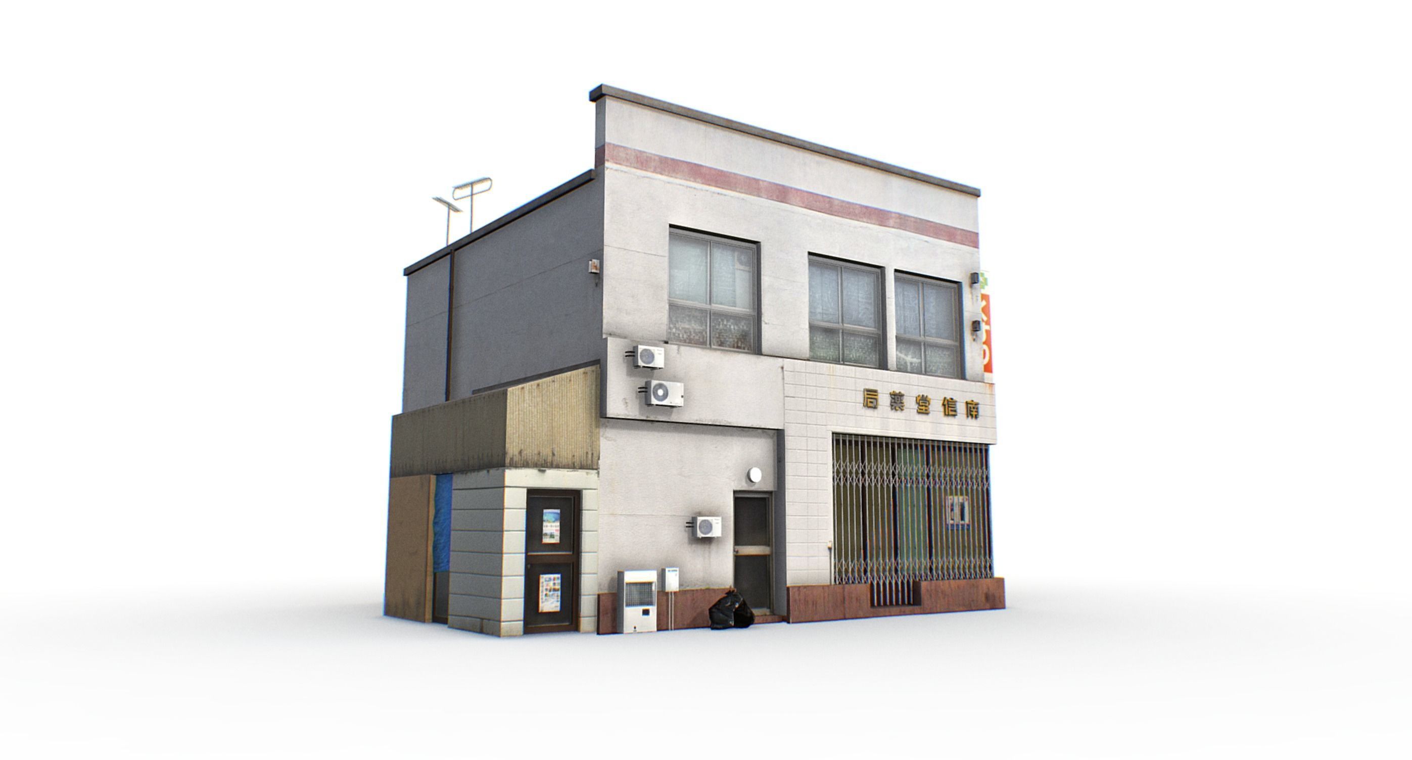Tokyo Buildings Collection Low-poly 3D model_26