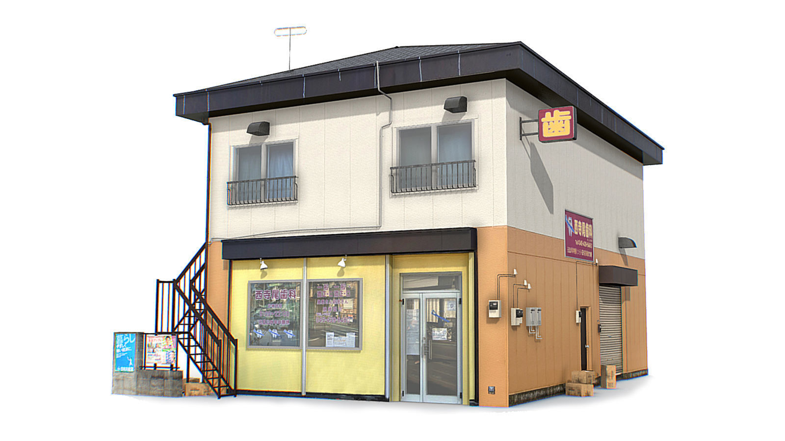 Tokyo Buildings Collection Low-poly 3D model_5