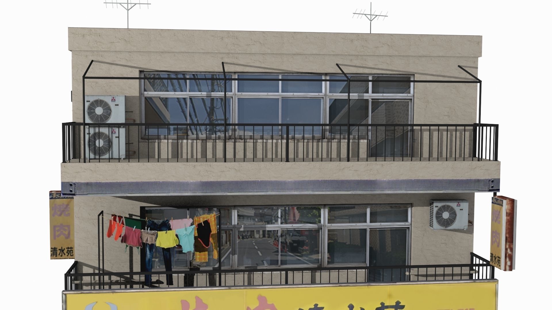 Tokyo Buildings Collection Low-poly 3D model_55